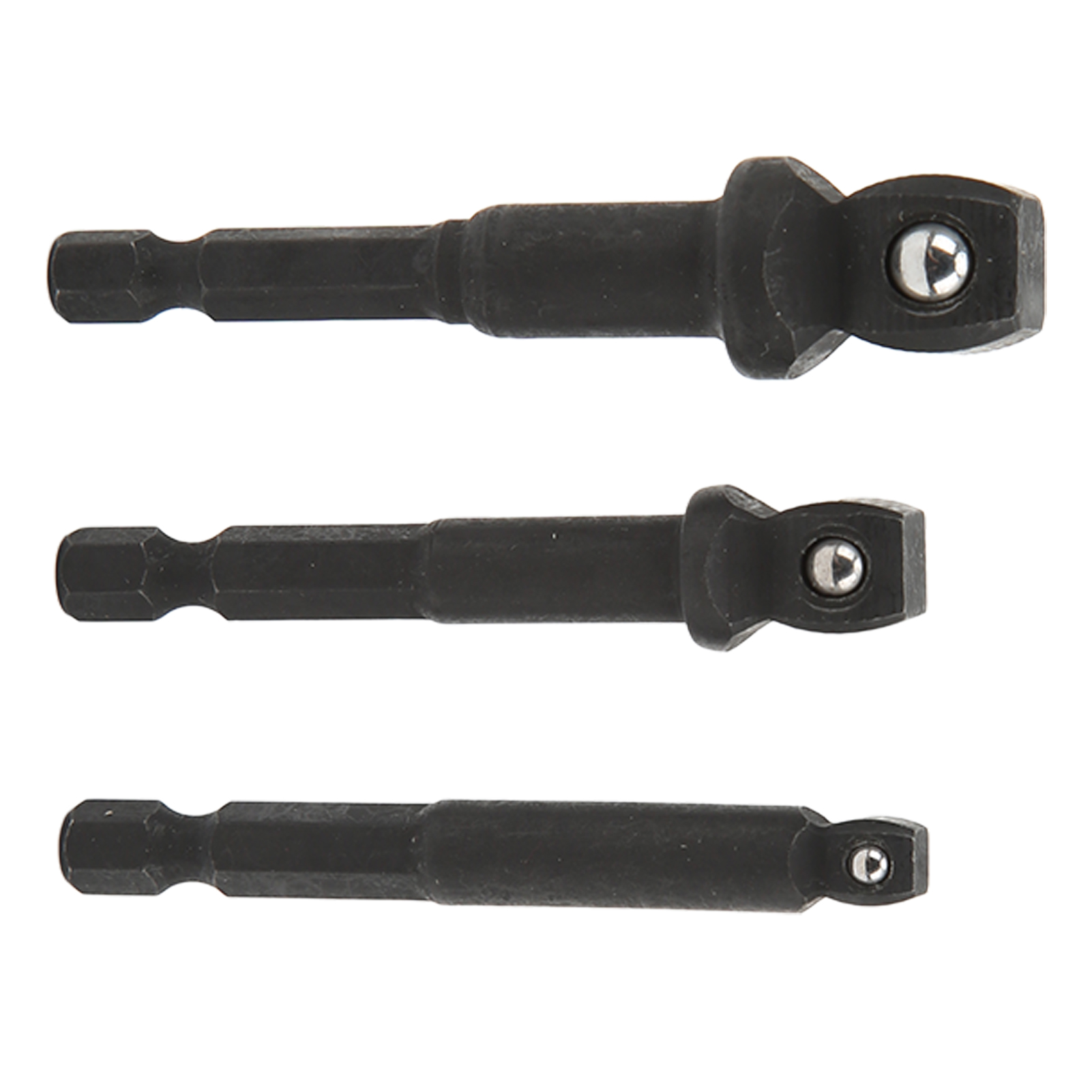 Werkzeugsatz Inklusive 3 Steckschlüsseladaptern (1/2", 3/8" Und 1/4") Mit Sechskantschaft Aus Chrom-vanadium-stahl