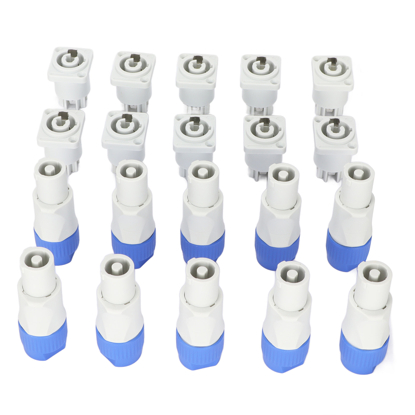 Gebrauchsfertige 3-polige Stecker Und Buchsen Zur Stromversorgung Von Beam Light Projektorlautsprechern Und Bühnenprojektoren.