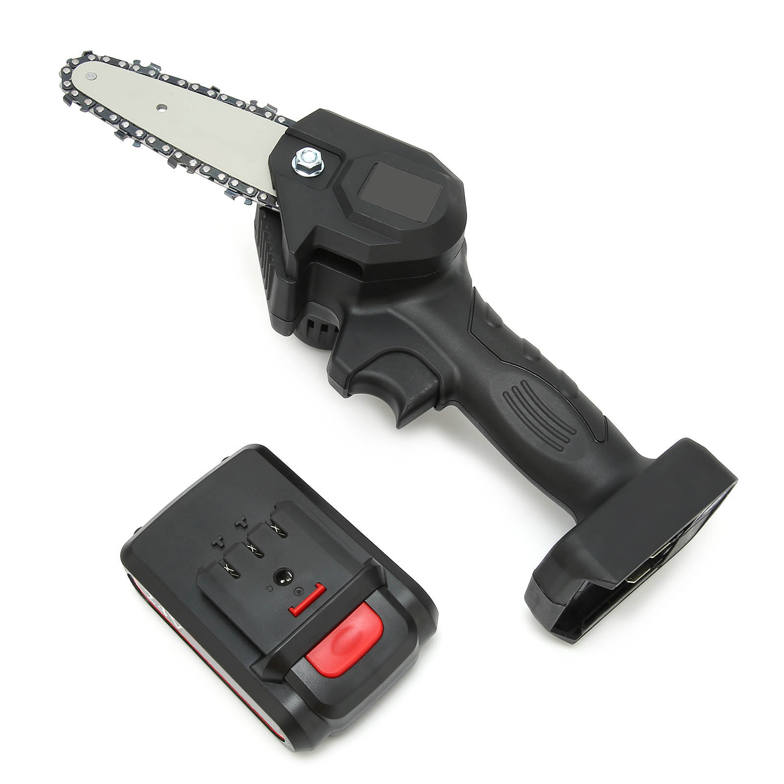 Mini-tragbare, Wiederaufladbare Elektrische Astsäge Für Den Garten, Fyd001 Schwarze Astsäge Ac110-240v (eu-stecker)