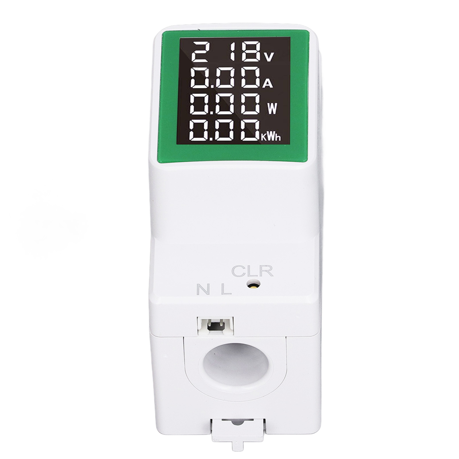 Einphasiger Digitaler Energiezähler, Stromverbrauchstester, Stromverbrauchsmonitor, Voltmeter, Amperemeter, Multimeter, Wechselstrom 50–300 V, 0–100 A