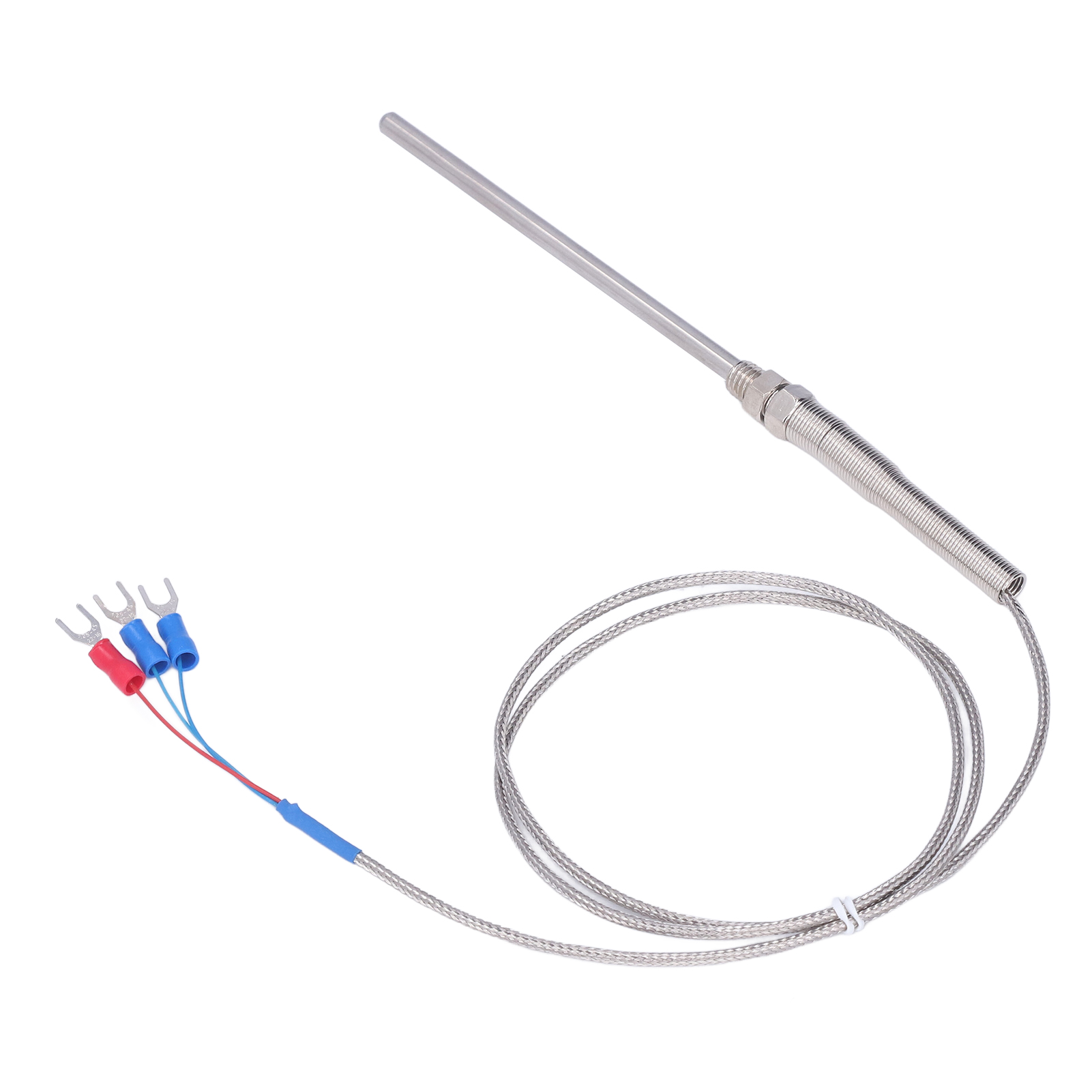Berm Pt100 Thermoelementsonde, 100 Mm, Temperatursensor, Temperaturbereich 0-400 °c, Länge 1 Meter.