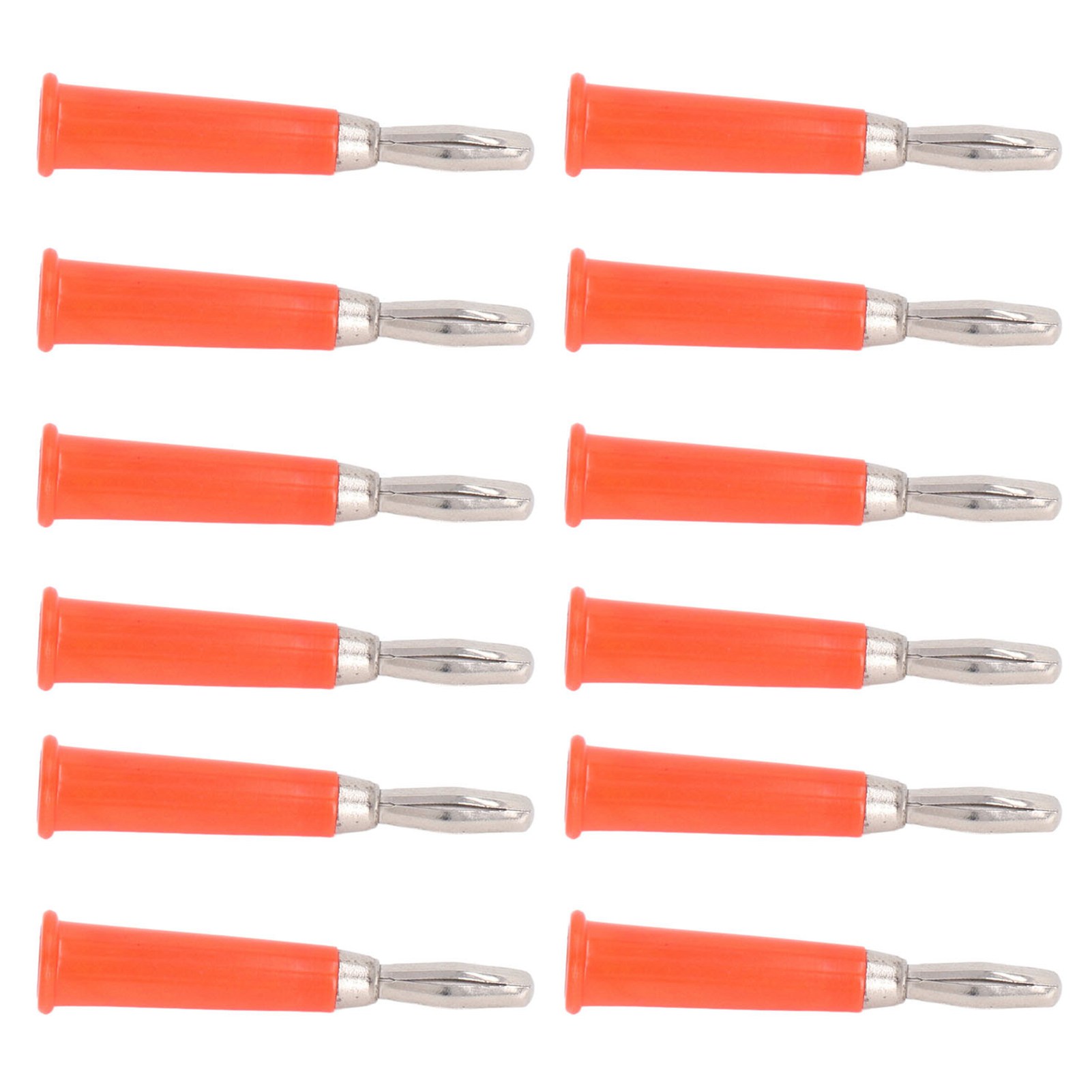 Packung Mit 100 Bananensteckern Aus Messing, Zinklegierung Und Geschweißtem Abs, Für Lkw-batterien, 4 Mm, Rot.