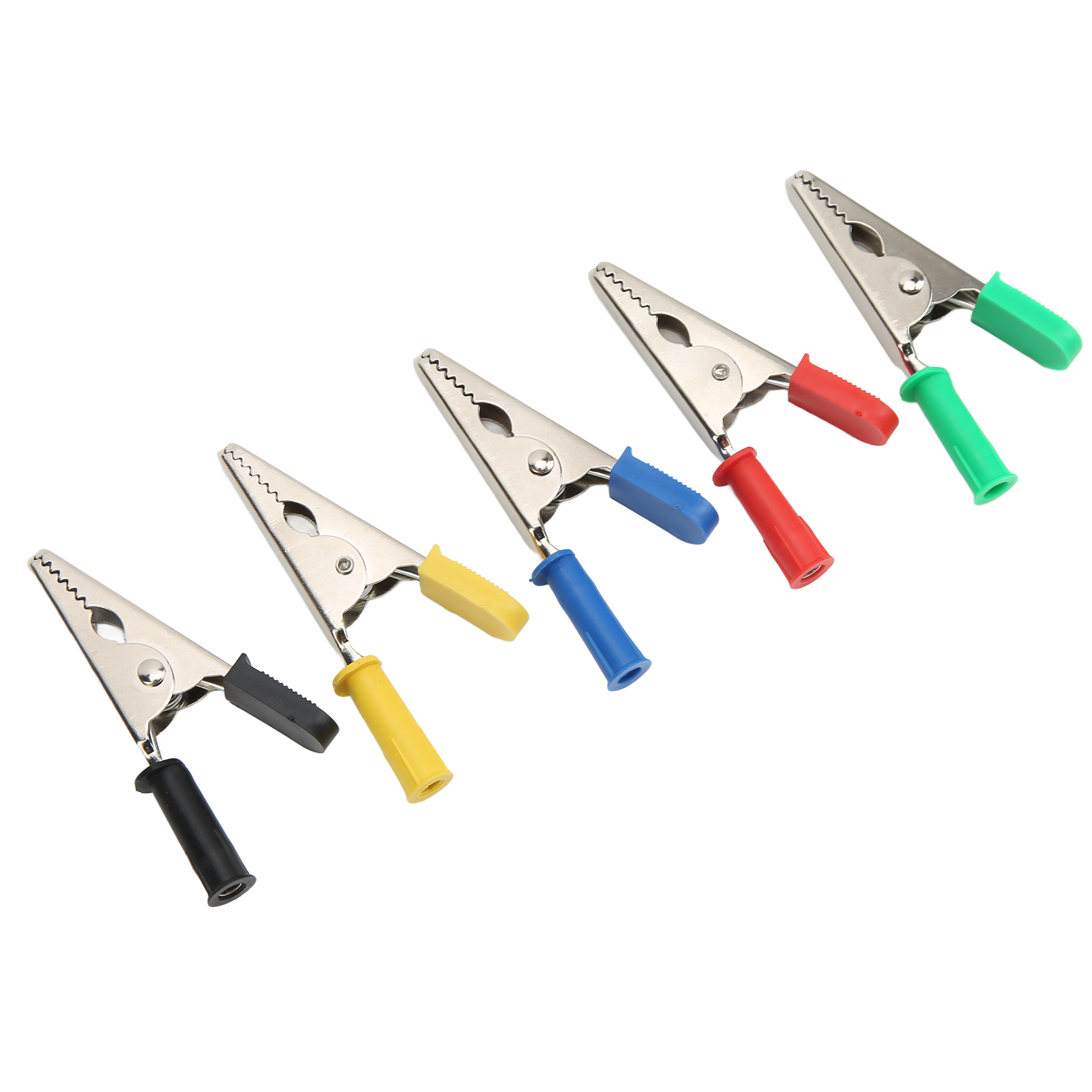 Set Mit 5 Krokodilklemmen Aus Messing Und Pvc Für Autobatterien, Für Elektroprojekte, 20 Mm, 30 A, 3000 V