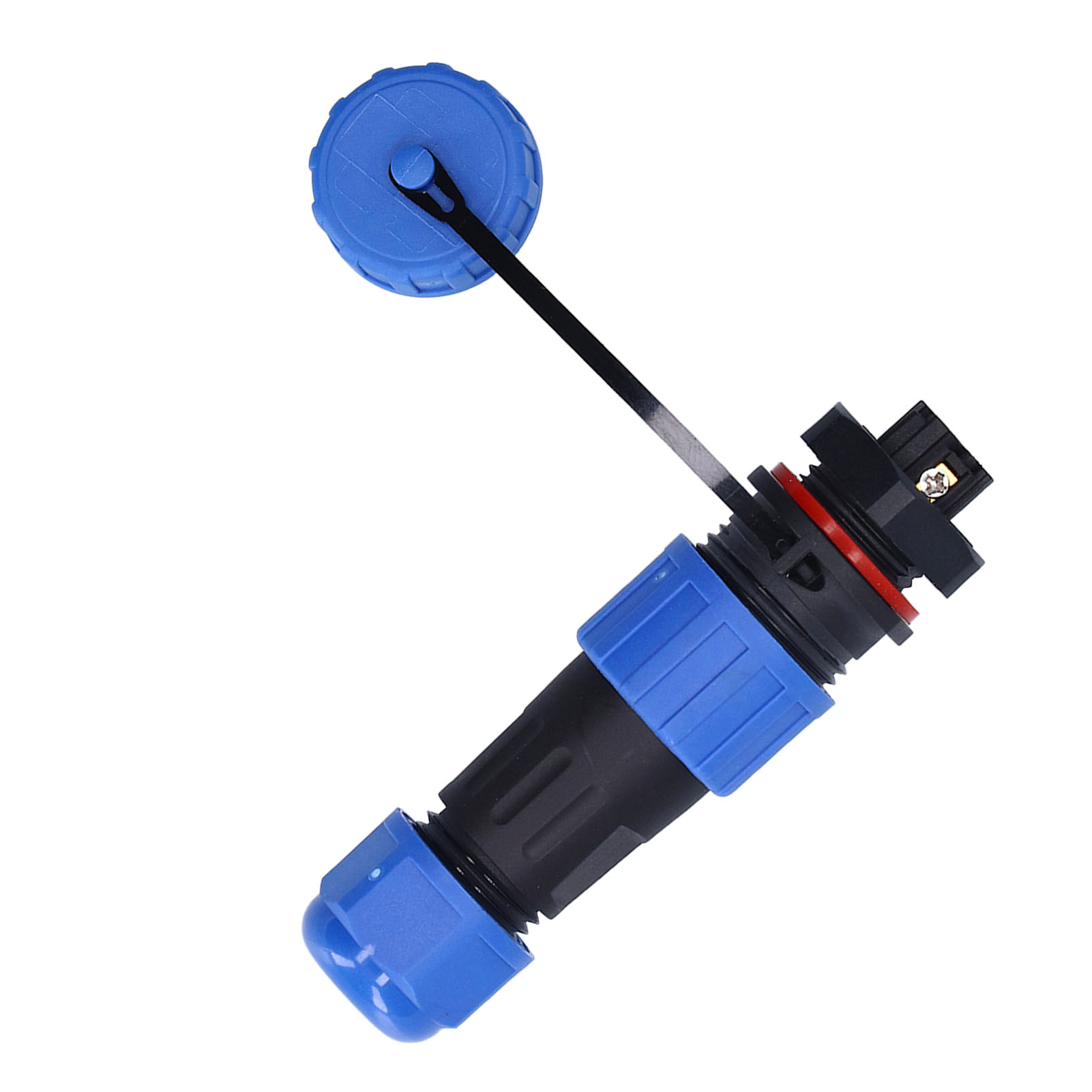 Wasserdichter 4-poliger Luftfahrtkabelstecker (männlich/weiblich), 380 V, 5 A, Lp16