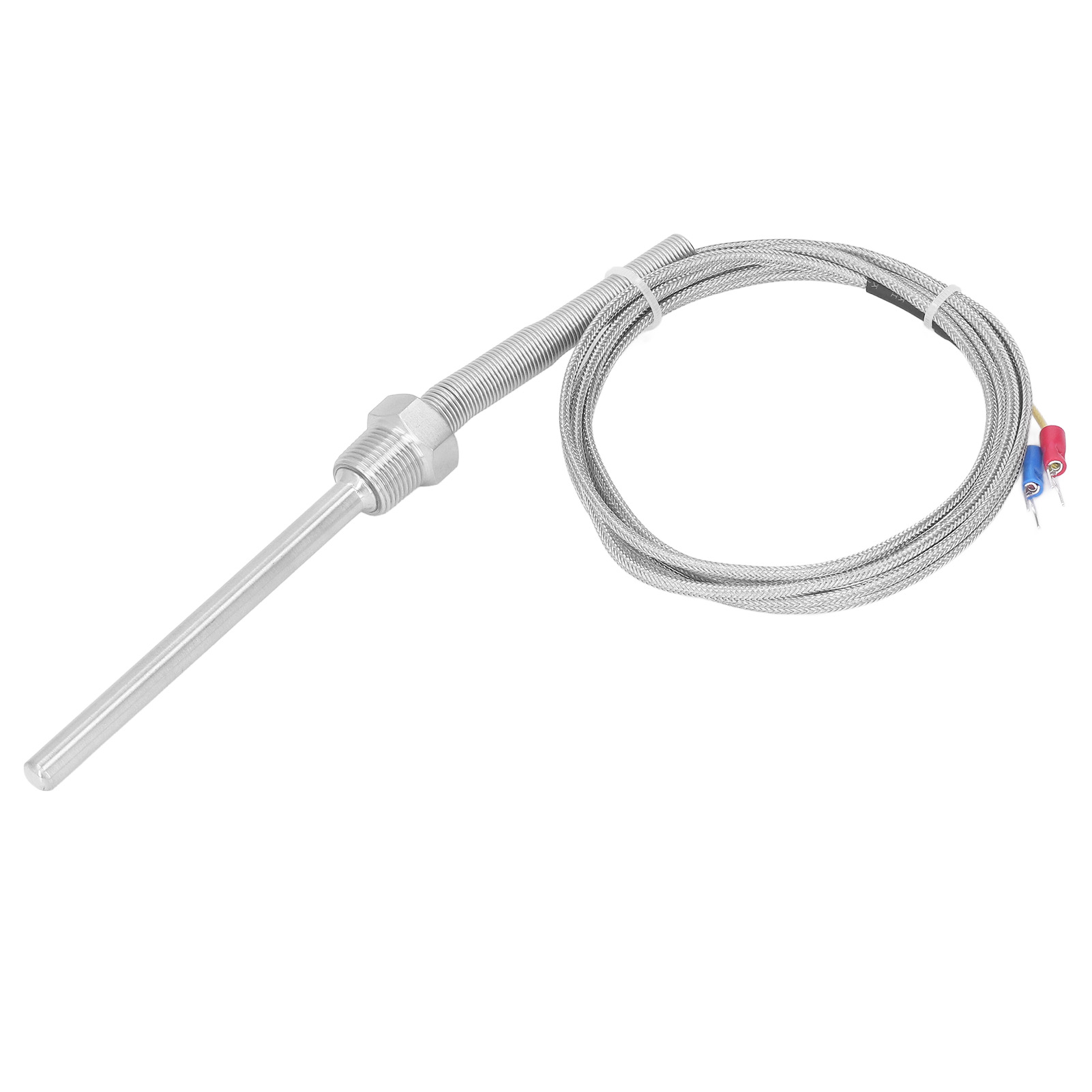 Thermoelement Typ K, 0–400 °c, 3/8 Npt-gewinde, 8 X 100 Mm Edelstahl-temperaturfühler, 2 M / 6,56 Ft Länge