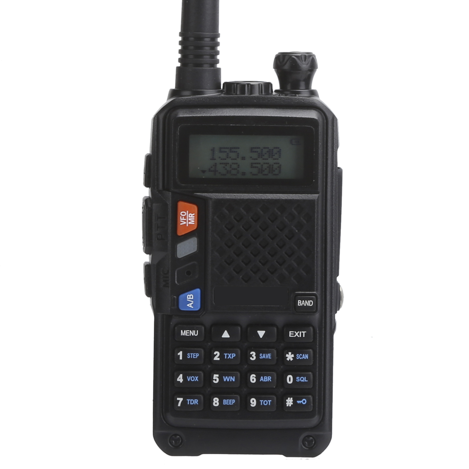 Tragbares Walkie-talkie-set Mit Lcd-bildschirm, Rückseitiger Befestigungsklammer, Schwarz, Eu-stecker 100–240 V