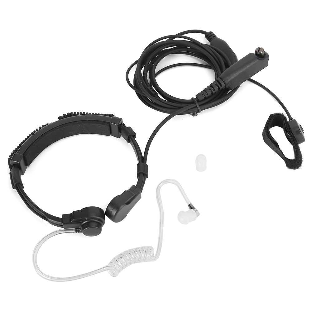 Stp9000 Aufrüstbares Kehlkopfmikrofon, Funküberwachungs-ohrhörer Mit Force Feedback Und Vibrationsfunktion Für Walkie-talkies