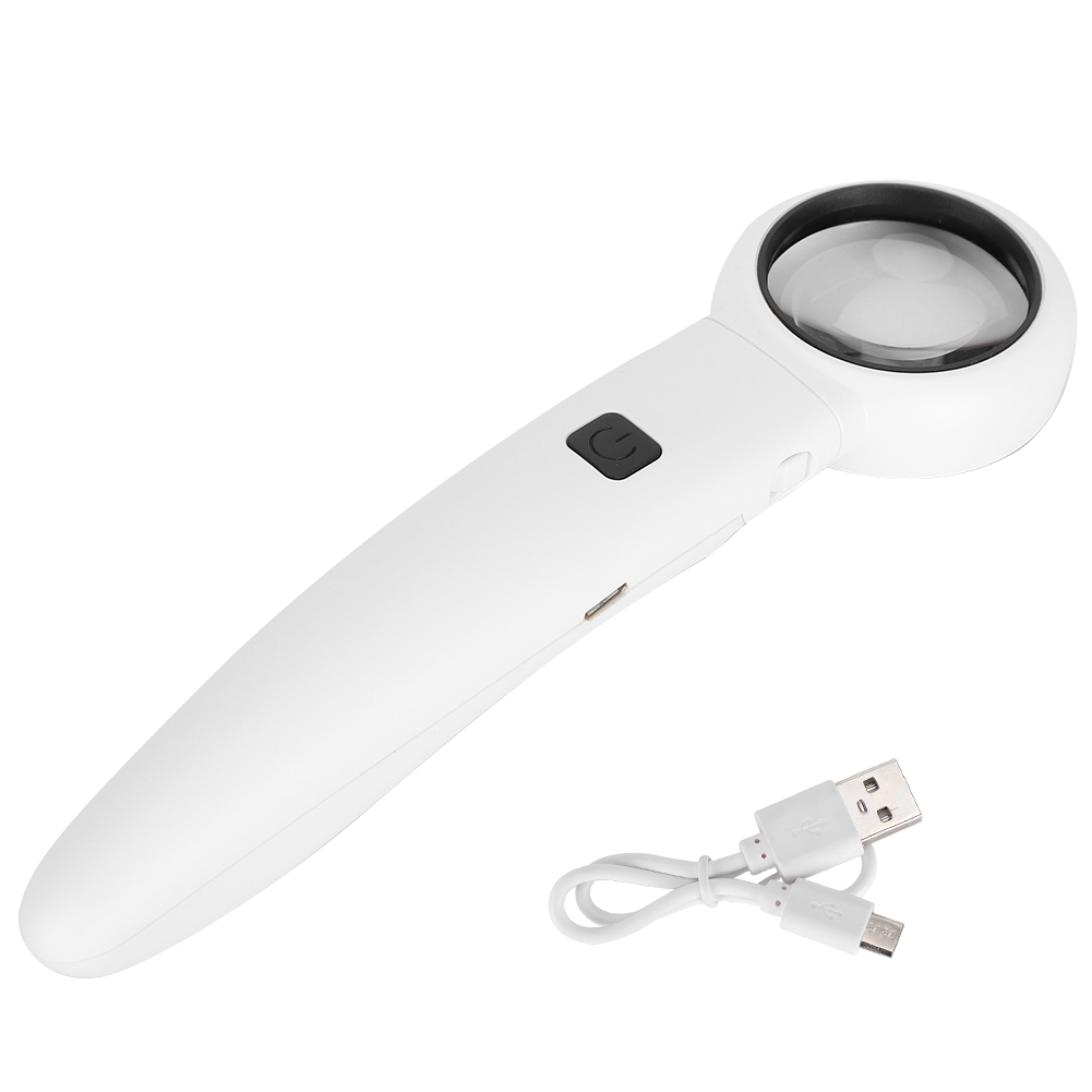 Usb-wiederaufladbare, Tragbare Led-lupe Mit Licht Für Ältere Menschen