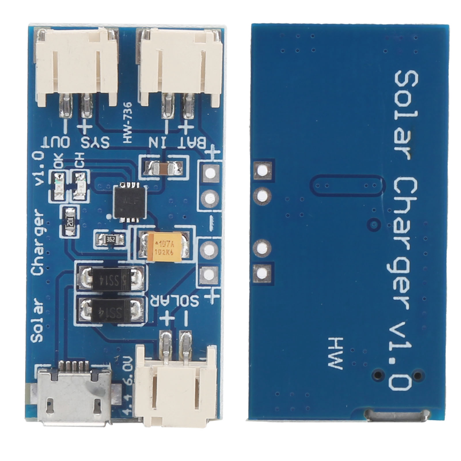 Mini-solar-ladeplatine Für Lithium-batterien, Cn3065 500ma Dc 4,4–6v Usb-lademodul