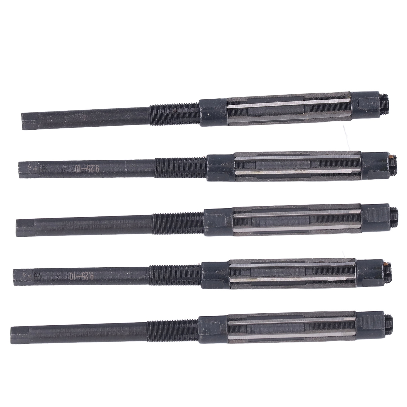 Satz Aus 5 Verstellbaren Handreibahlen Aus 9sicr-stahl Zum Ausbohren Von Stahl Mit Schneideisen Von 9,25 Bis 10 Mm