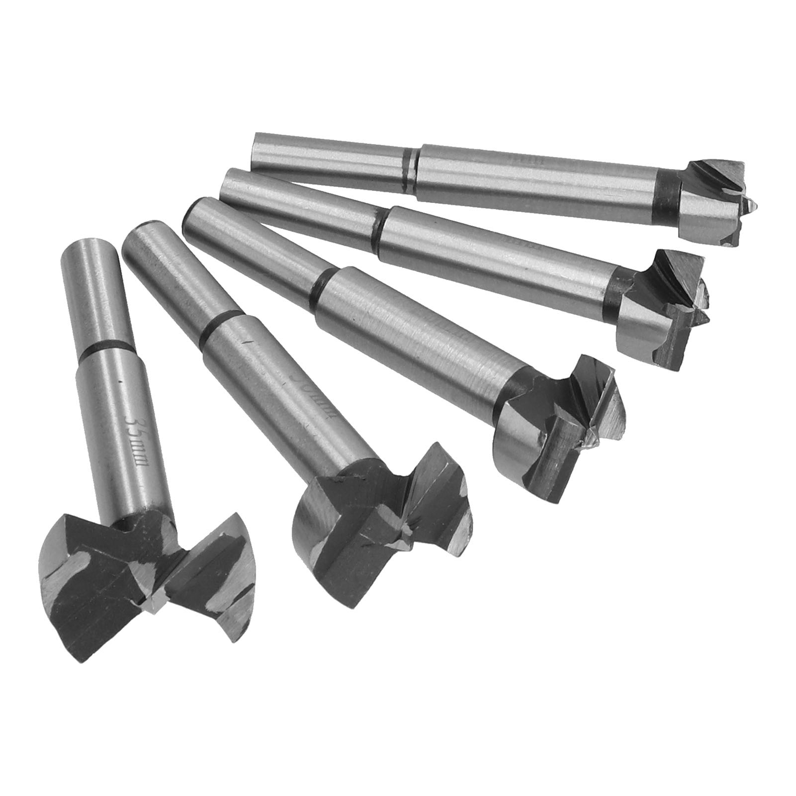 Set Mit 5 Hartmetallbohrern Für Holzbearbeitung Und Bohrarbeiten