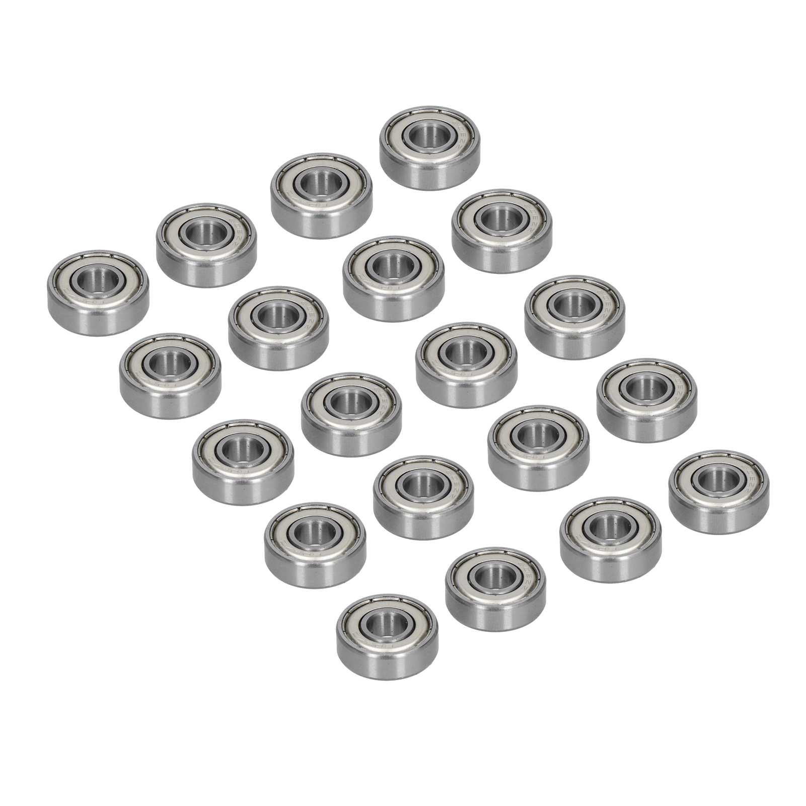 20 Rillenkugellager, Doppelt Abgedichtet, Stahl, Für Maschinenbaugeräte 3600-0722-0008