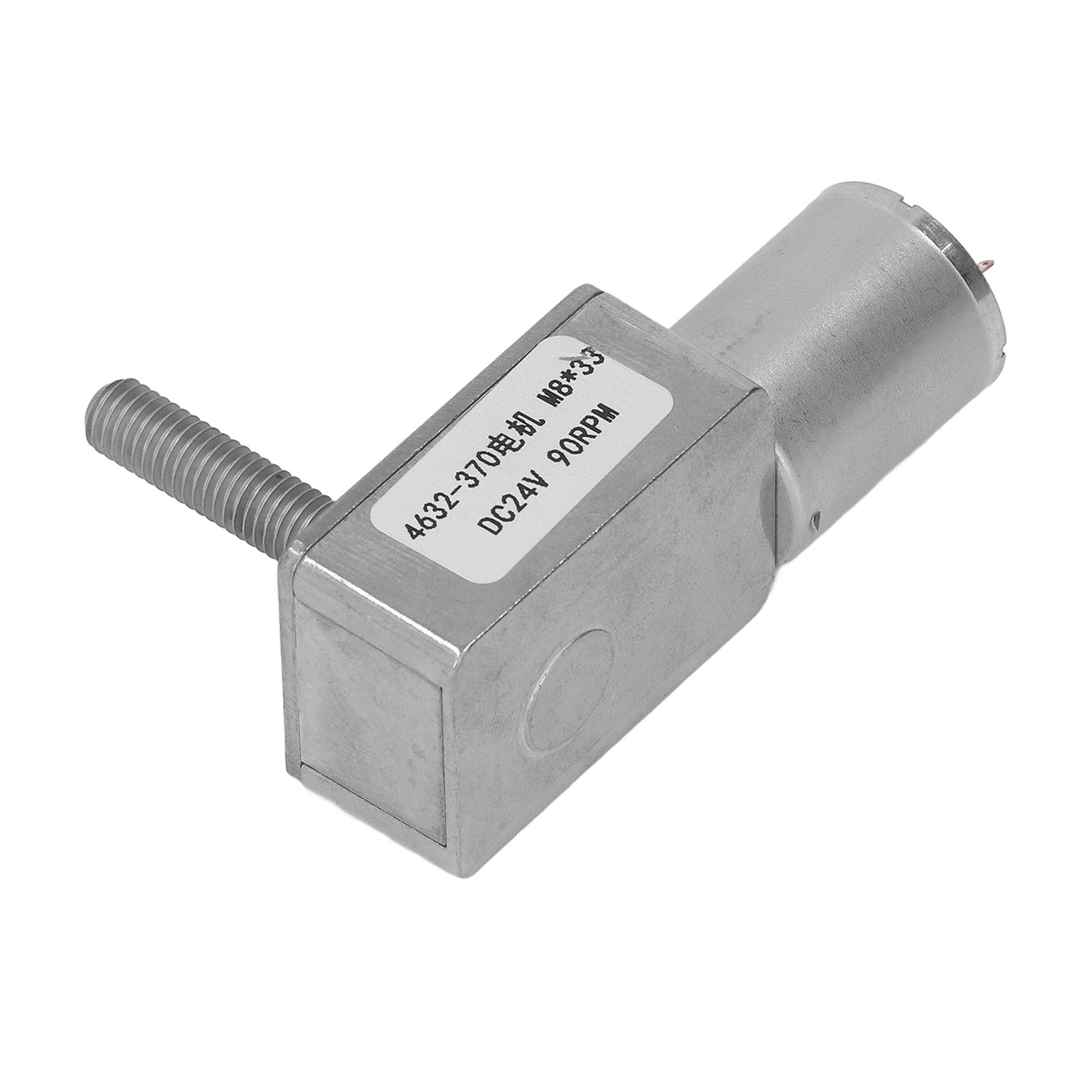 Turbo-schneckengetriebemotor, Hochdrehmomentstarkes Mikrogetriebe, 24 V Dc, M8 X 33 Mm Gewinde, Elektrowerkzeuge, 90 U/min