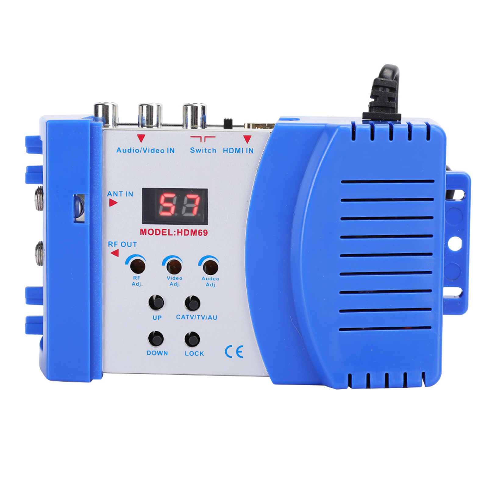 Hdmi-rf-digitalmodulator Hdm69, Av-zu-rf-konverter, Tragbarer Vhf/uhf-modulator, Pal-standard Für Eu 100–240 V
