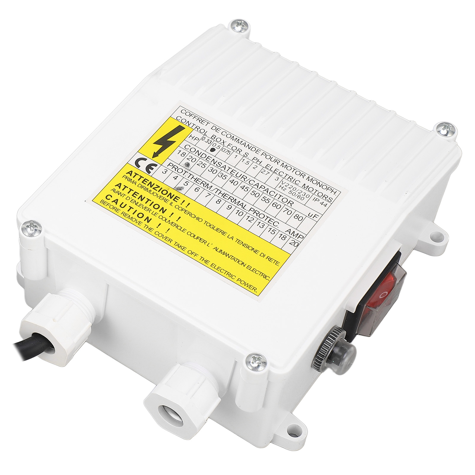 Steuerkasten Für 370-w-brunnenpumpe, Externer Regler Mit Schalter Und Thermoschutz, Für Haushalt Und Industrie, 220-v-eu-stecker