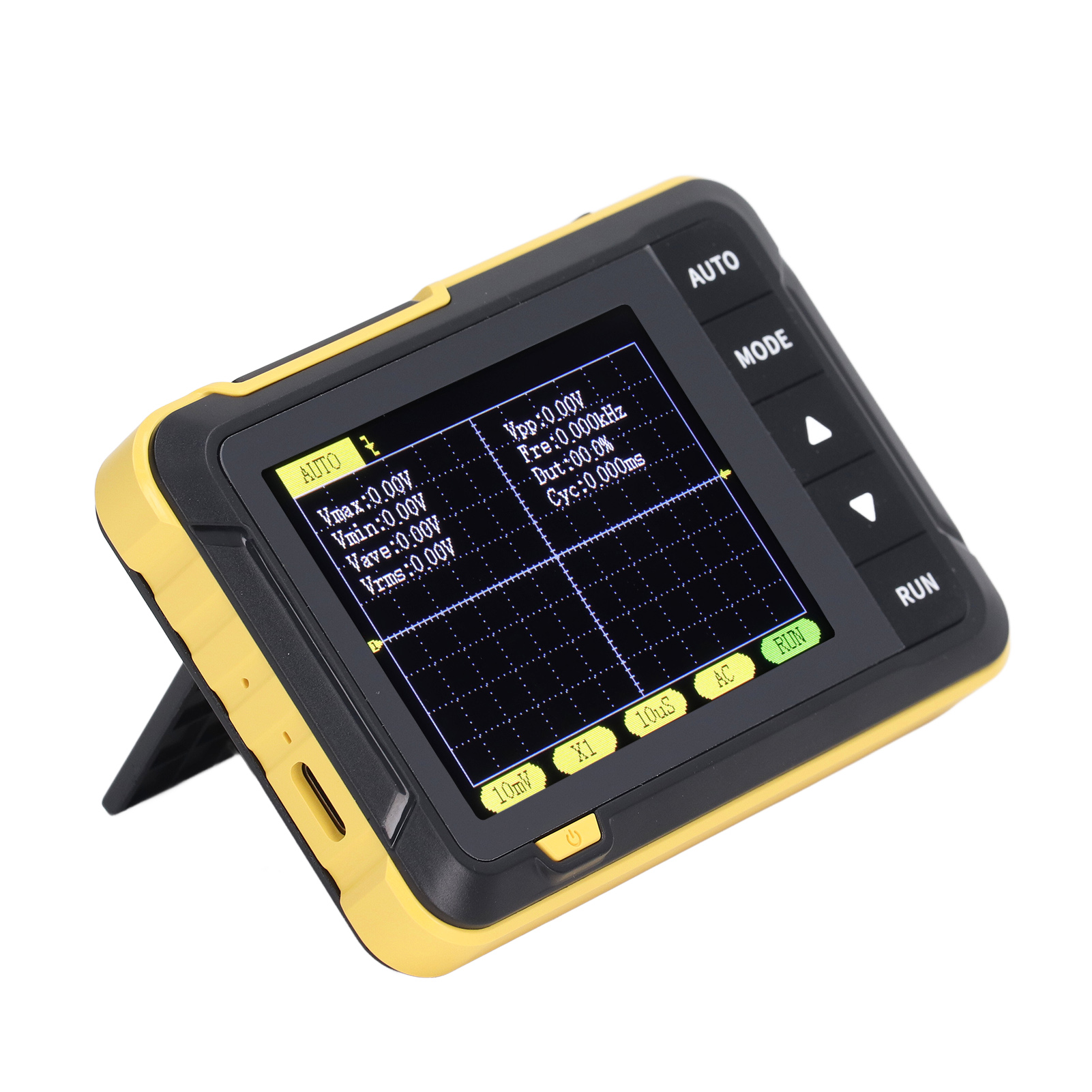 Tragbares Analog-digital-oszilloskop Mit Einer Bandbreite Von 200 Khz Und Einer Abtastrate Von 2,5 Ms/s.