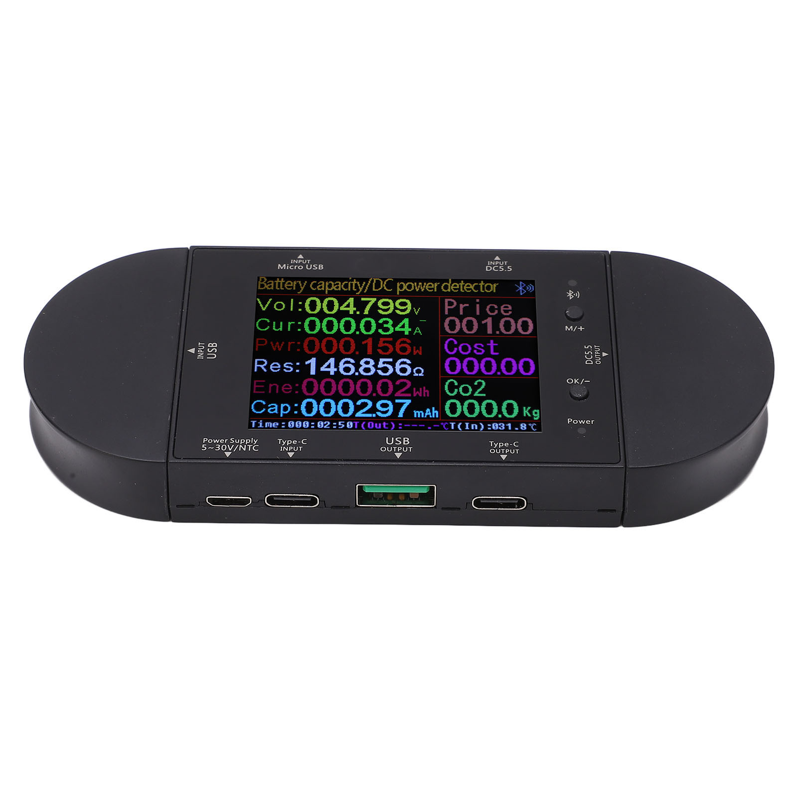 Digitales Usb-voltmeter, Spannungsprüfer, Amperemeter-detektor, Pd 5v-32v Leistungsmesser