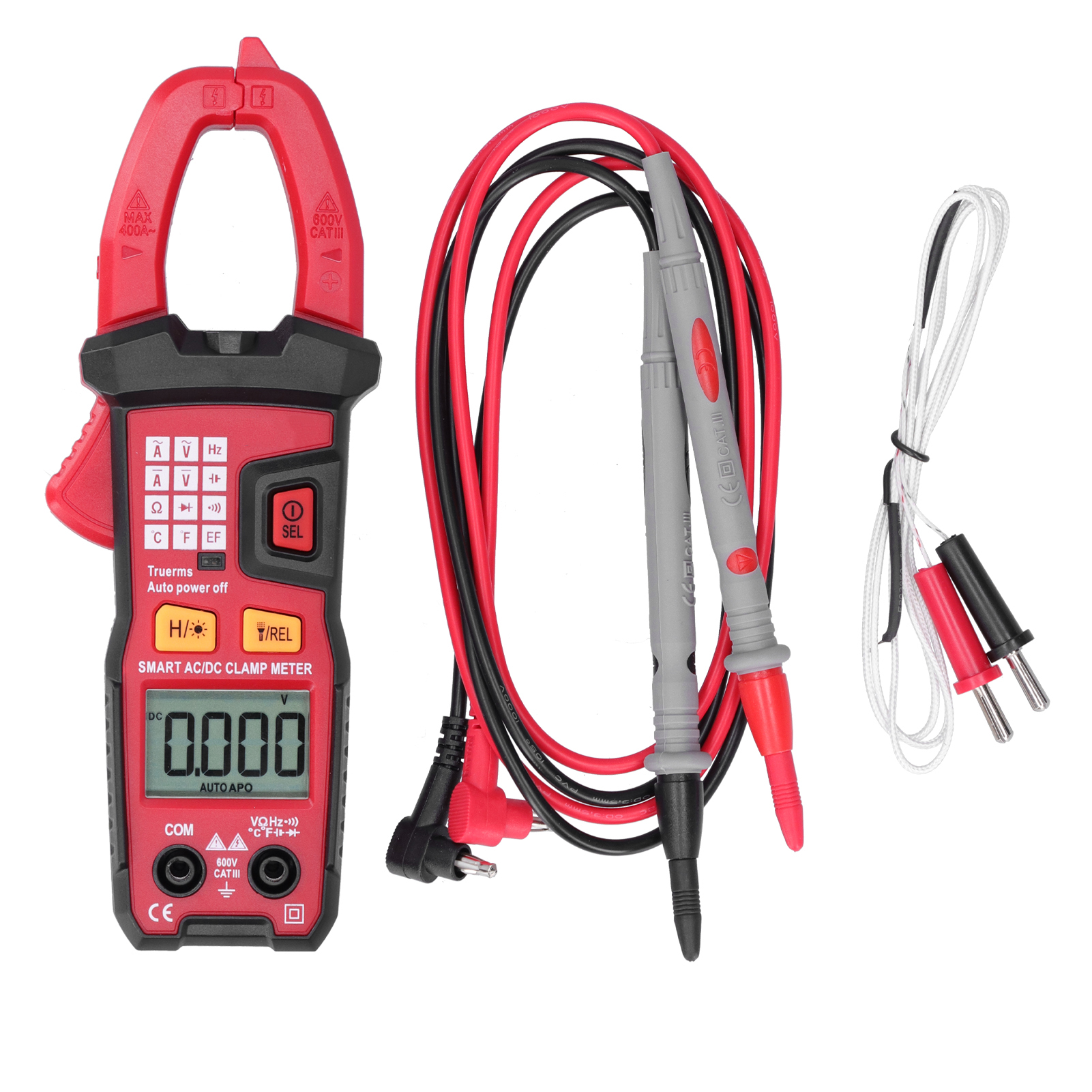 Ua666d Smart-zangenmultimeter: Automatische Erkennung Von Wechsel-/gleichspannung, Widerstand Und Kapazität.