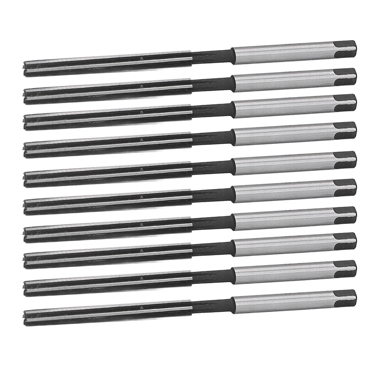 Satz Mit 10 Standard-handreibahlen Aus Amerikanischem 9sicr-stahl Für Präzise 1/8"-bohrungen