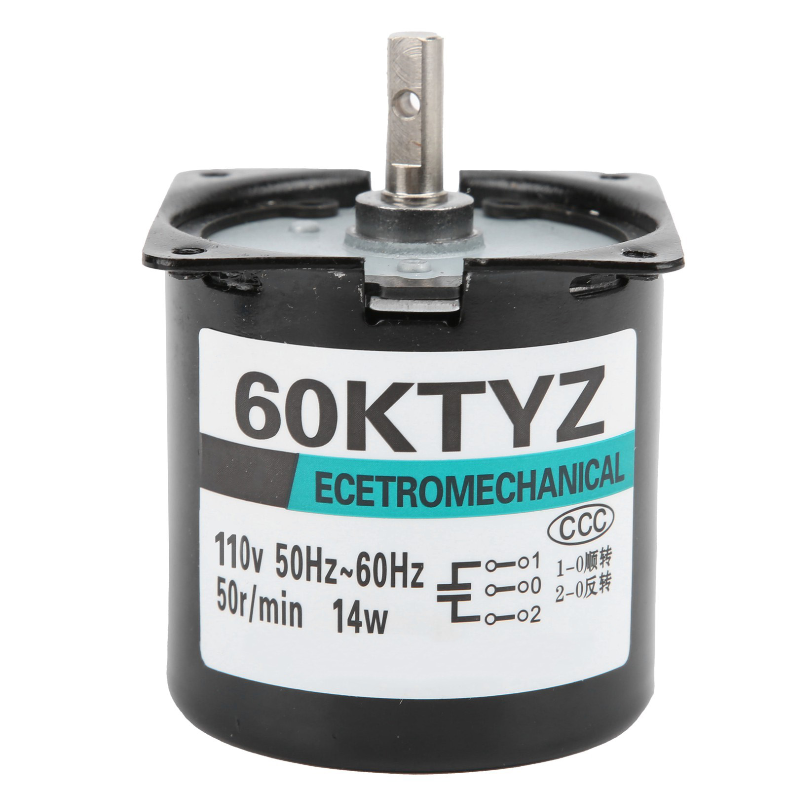 14-w-wechselstrom-synchronmotor, 2-wege, Permanentmagnet Mit Hohem Torsionsmoment, Zentrale Wellenlagerung Xd60ktyz (50 U/min, 110 V Wechselstrom)