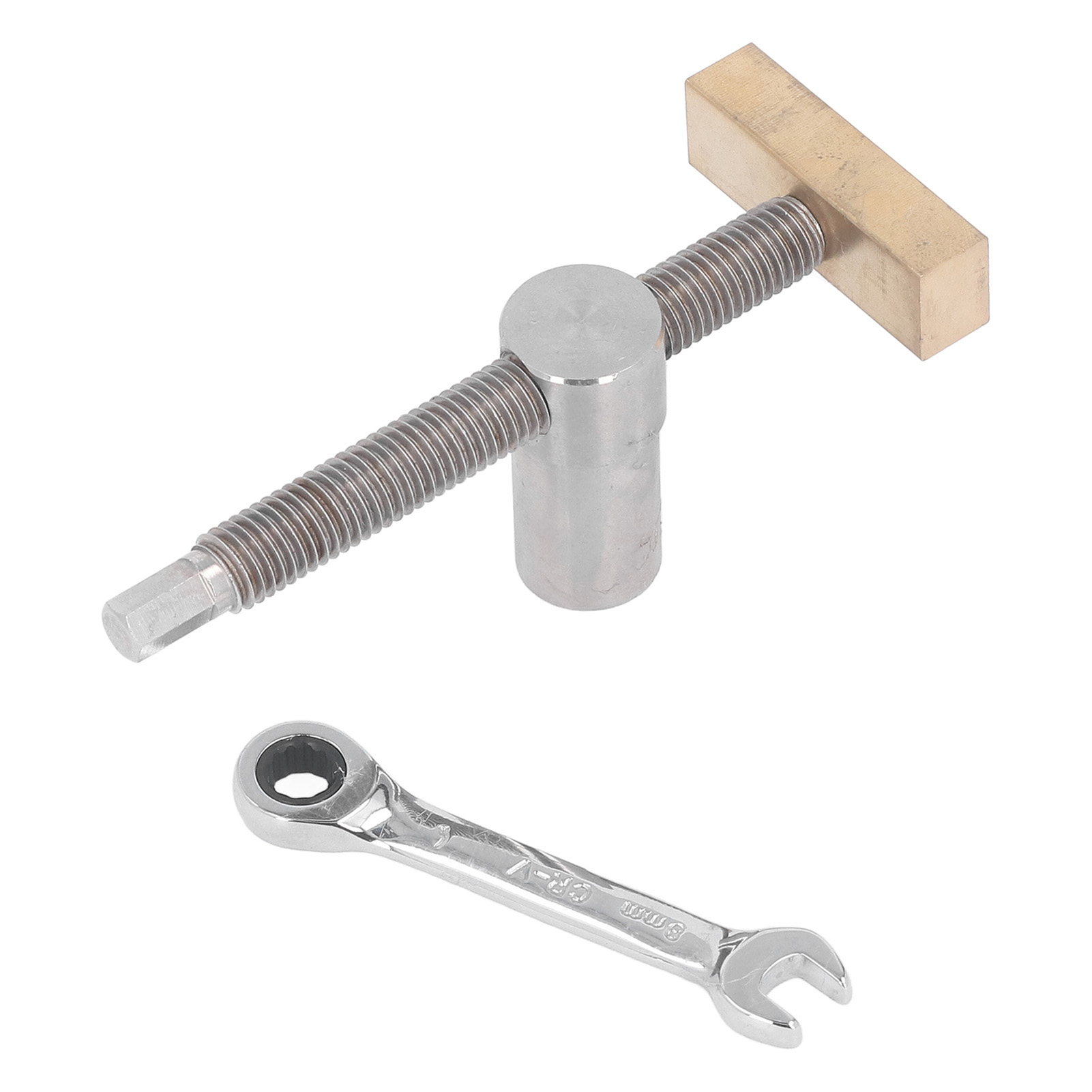 Set Aus 2 Verstellbaren Tischklemmen Für Die Holzbearbeitung, Messing-schnellspannschraubstock Mit 4 X 20 Mm Bankanschlägen, Schwarze Bankanschläge