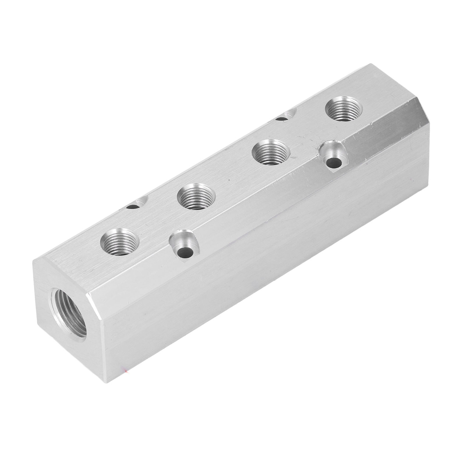 Hochleistungs-luftverteiler, 40 X 40 Mm Aluminium-pneumatikblock, G1/2-einlass, G1/4-auslass, Sy40-02-4f