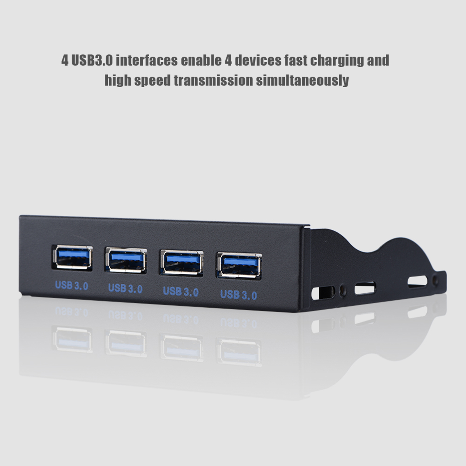 Frontblende Für Usb 3.0-diskettenlaufwerk, Einschub Für 3,5-zoll-diskettenlaufwerk, 19-polige Schnittstelle Zu 4 Usb 3.0-anschlüssen