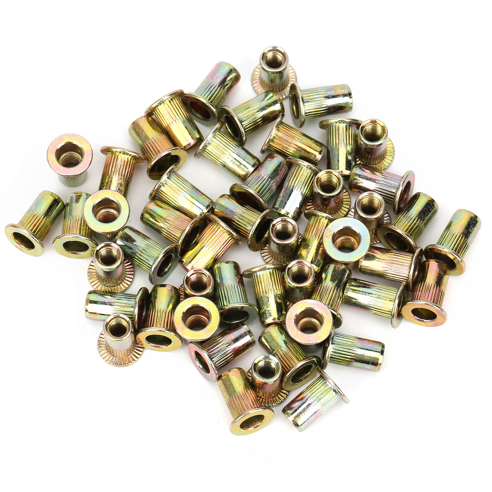 150 Farbig Verzinkte M4-nietmuttern, Schnellnieten, Kfz-hardware-zubehör