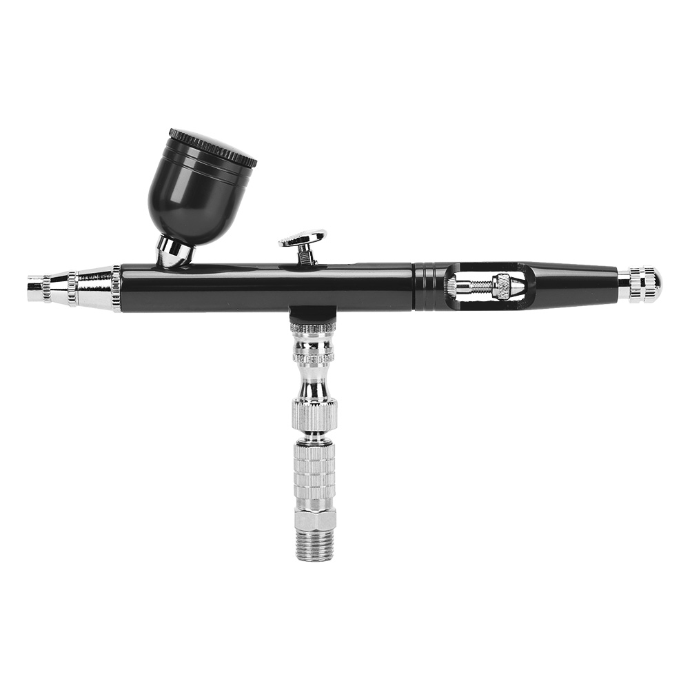 Airbrush-farbpistole Mit Externer Einstellung, Diy-sprühgerät Zur Gestaltung Von Werbe-t-shirts (schwarz)