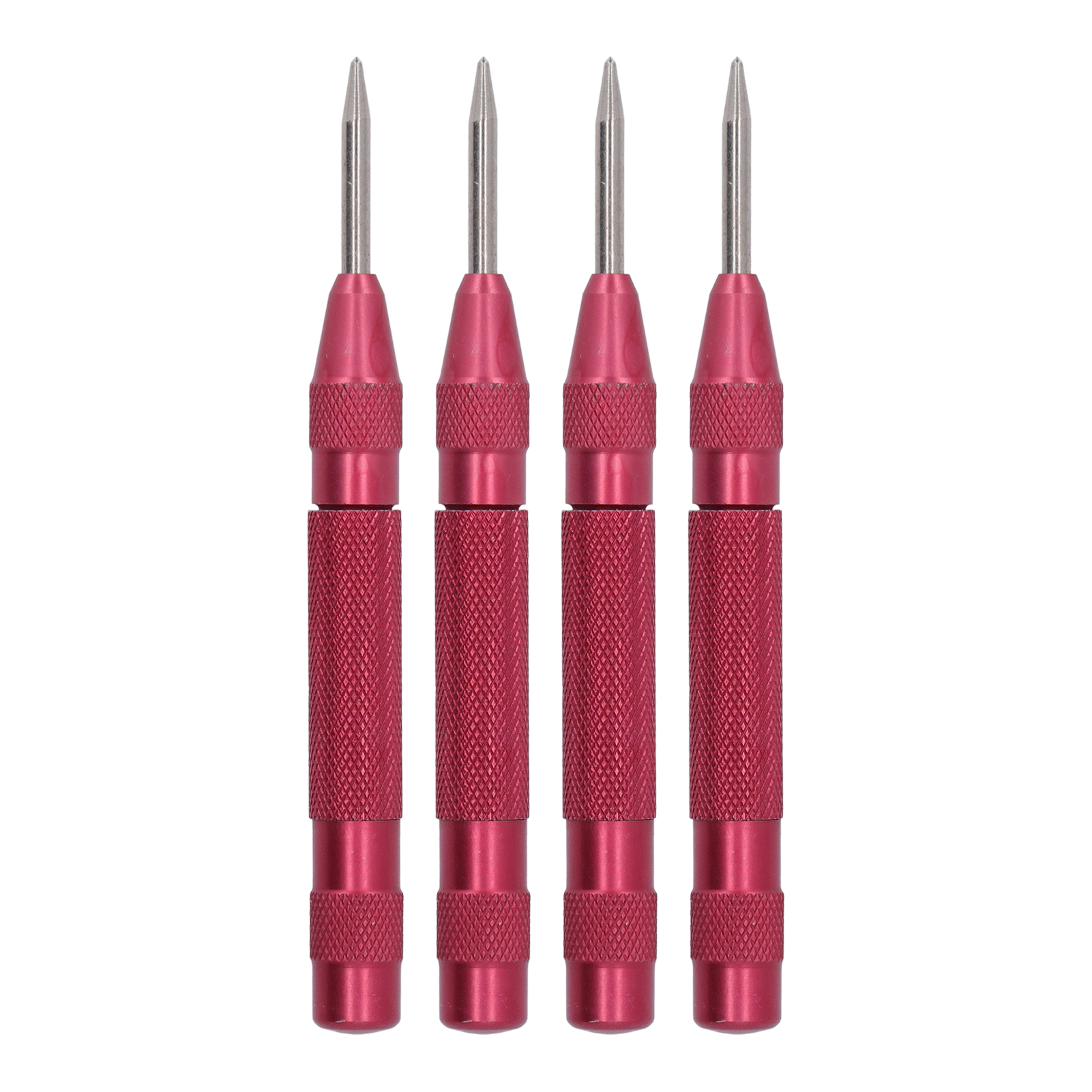 4-teiliges 12,7 Cm (5 Zoll) Automatisches Hochgeschwindigkeitsstahl-stanzset Für Montage Und Wartung (rot).