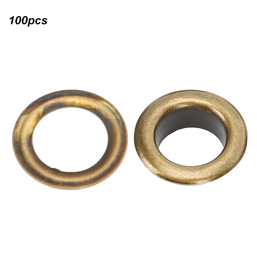 100 Hohle 8-mm-bronzenieten Für Schuhösen, Handgefertigt Aus Leder.