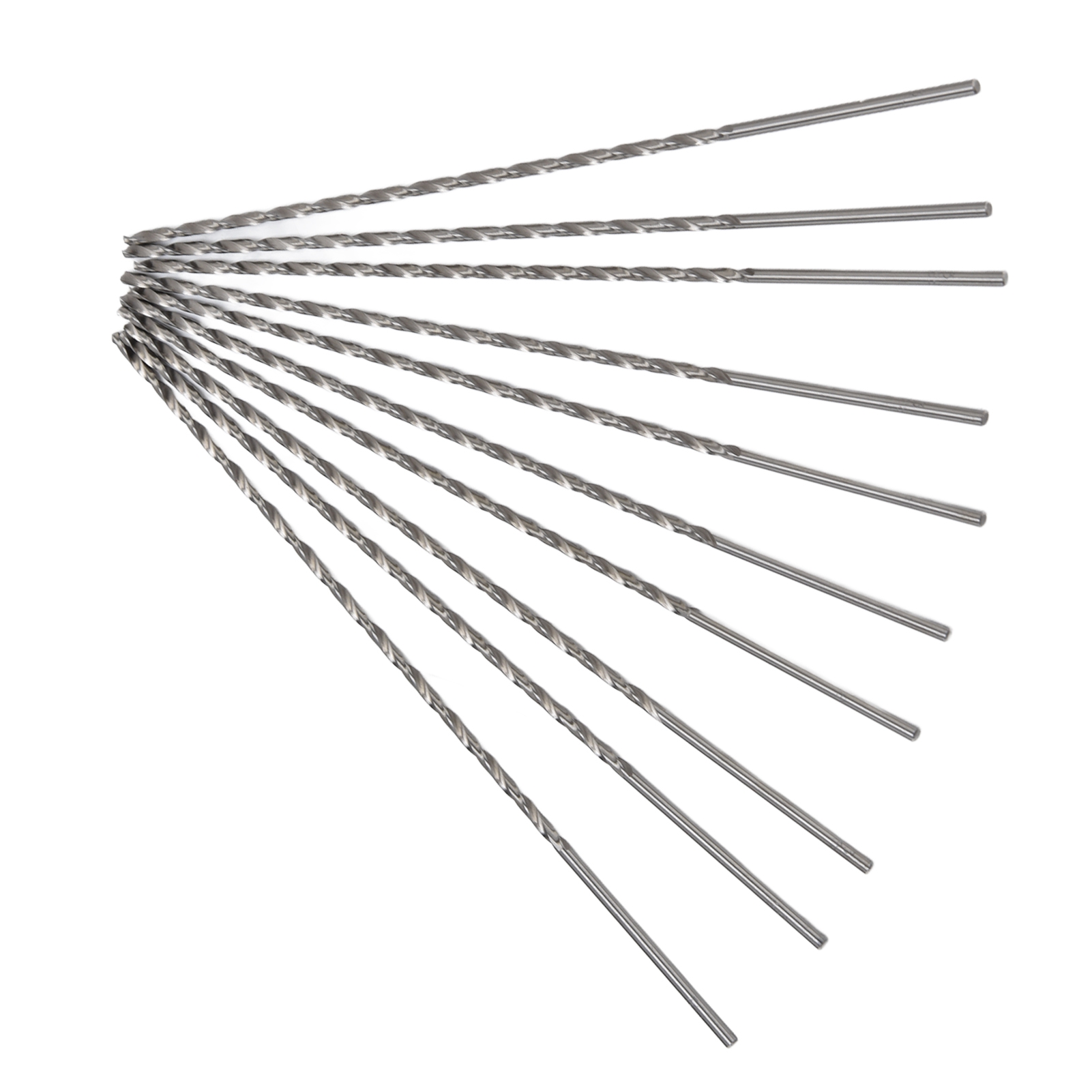 10 Extra Lange Hss-bohrer, Schnelles Bohren, Hohe Präzision, Hohe Härte, Stabile Leistung, Schwarzer Spiralbohrer