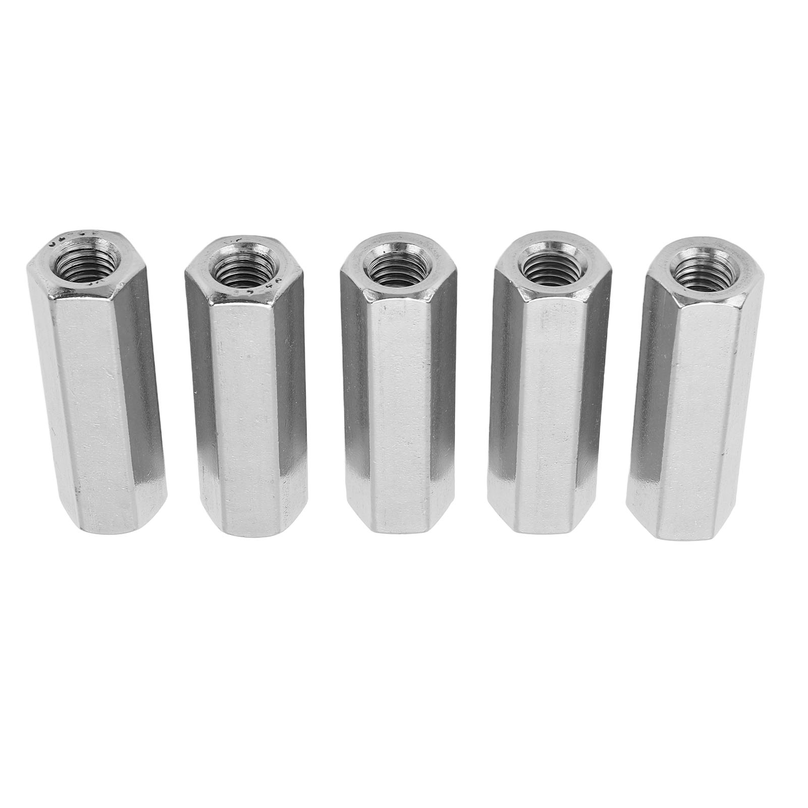 Satz Mit 5 M10x1,5 L55mm Sechskant-verbindungsmuttern Aus Edelstahl 304, Rostfrei Und Korrosionsbeständig, Für Schrauben Und Bolzen.