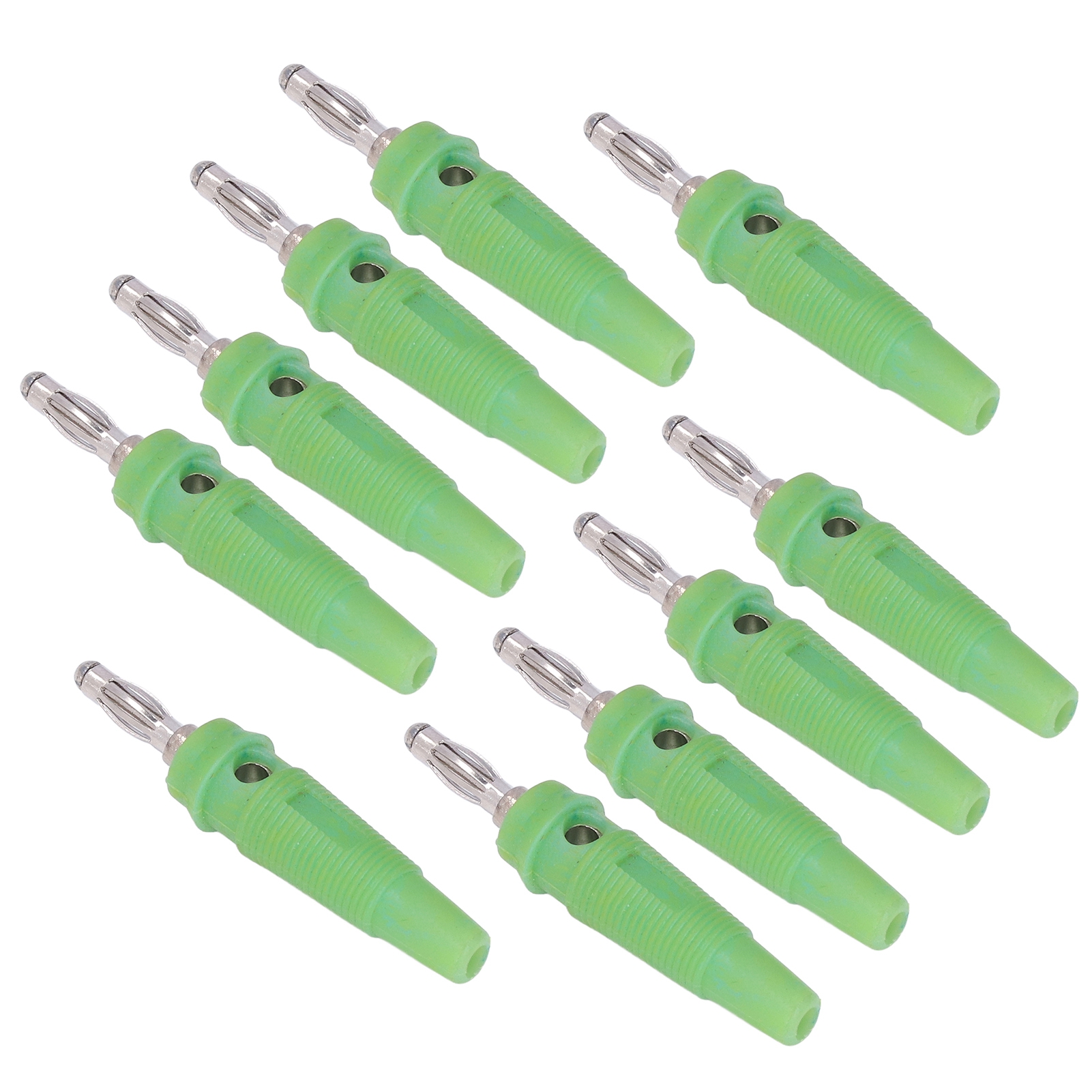 Packung Mit 10 4-mm-bananensteckern Für Schweißgeräte, Ladegeräte Und Generatoren (grün)