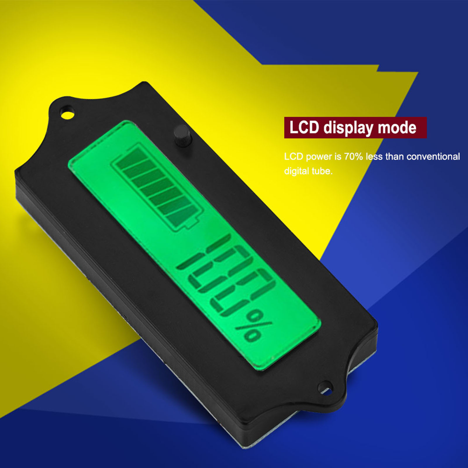 Lcd-batteriekapazitätsanzeige 6-63v Pcb/htn Grüne Batterieleistungskapazitätsanzeige (gy-6a)