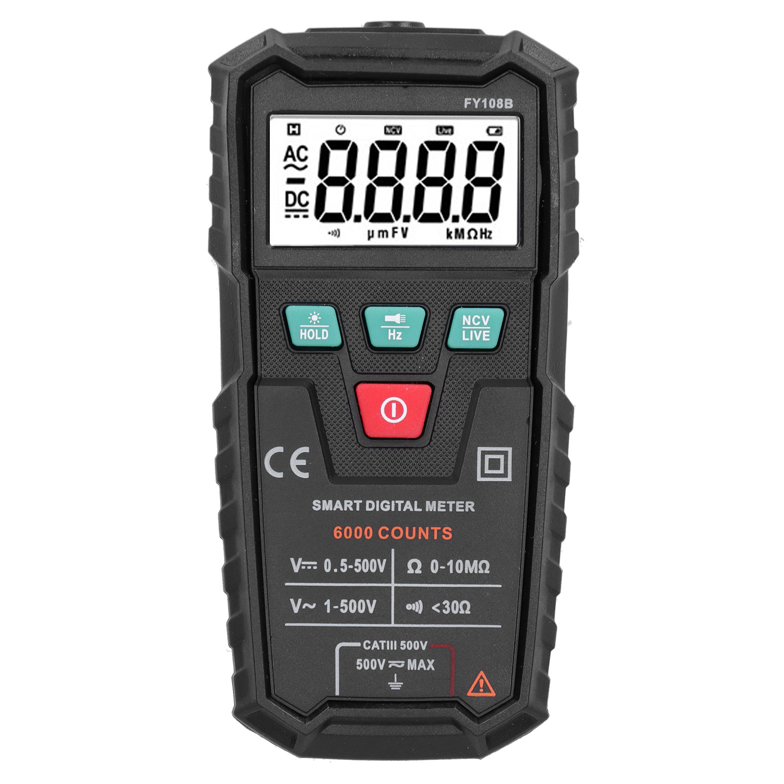 Vollautomatisches Digitales Multimeter Für Ac/dc-spannungs- Und Widerstandsprüfungen, Bestimmt Für Elektriker (fy108b).