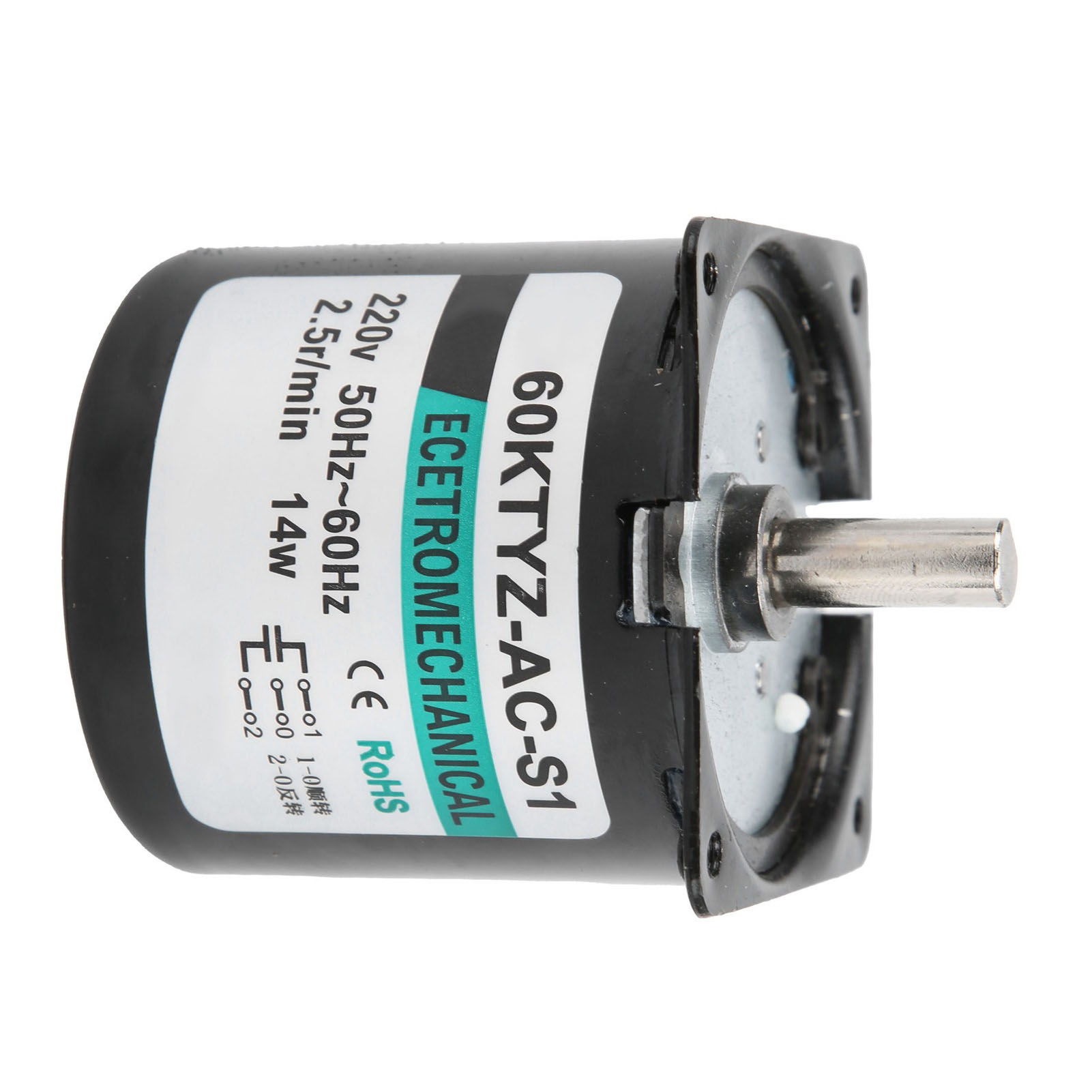 Mini-wechselstrom-synchronmotor, Metallgetriebe, Permanentmagnet, Langsam Laufend, Diy-generator, 14 W, 2,5 U/min, 220 V Wechselstrom