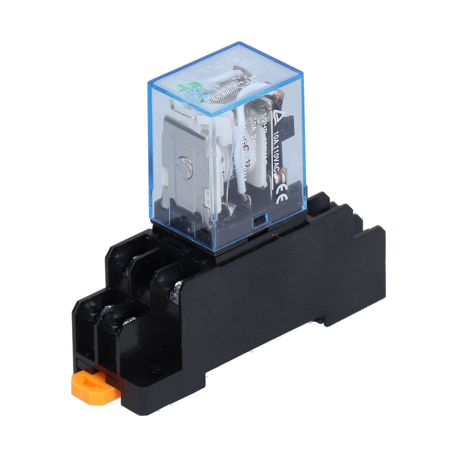 Ly2nj 8-poliges Elektromagnetisches Leistungsrelais Mit Kontrollleuchte Am Sockel Für 10 A/c 12 V Industriemotoren Und Relais