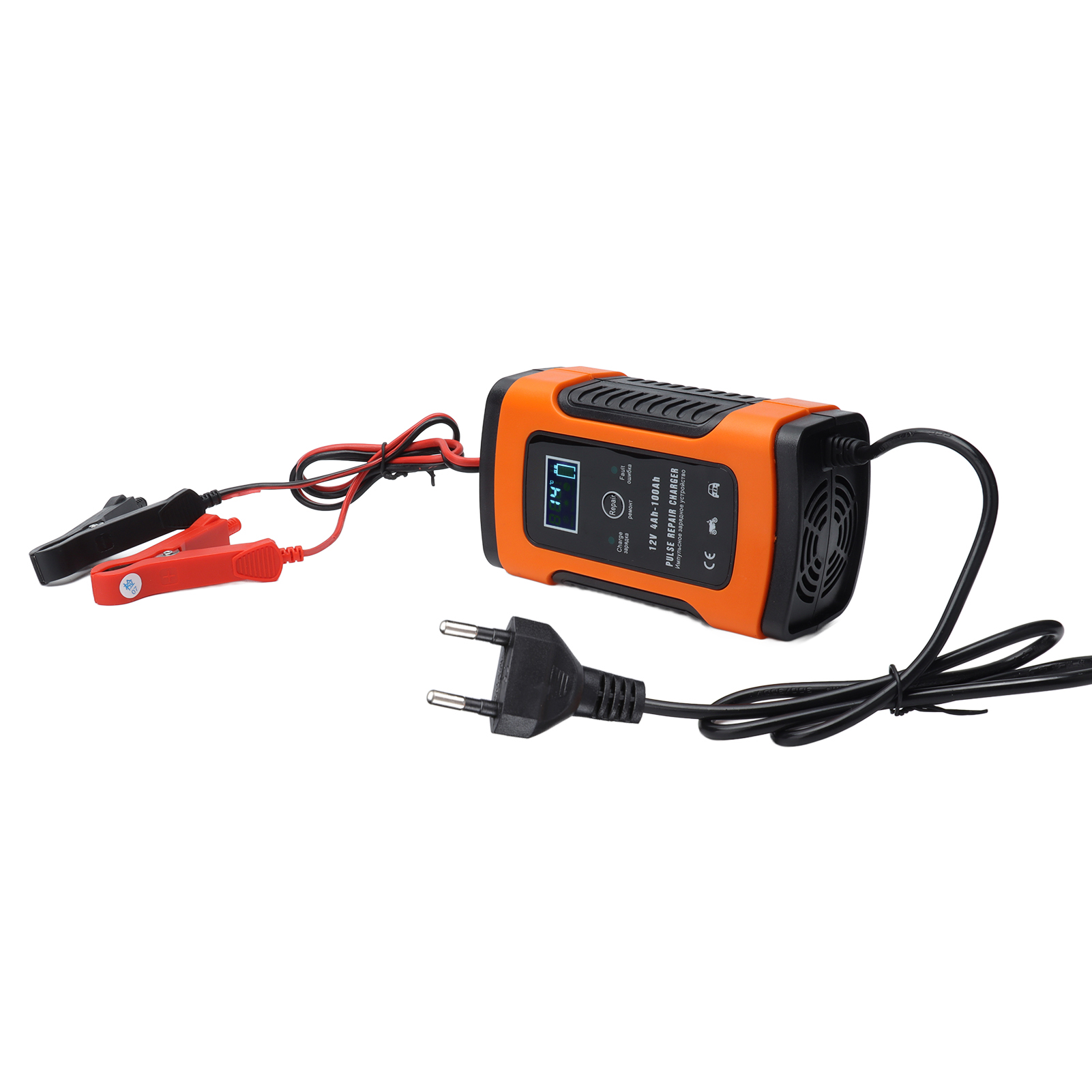 Intelligentes Autobatterieladegerät Mit Automatischer Wartung, Lcd-digitalanzeige, 5 A, 12 V, Fbc1205d, Ac100–240-v-stecker