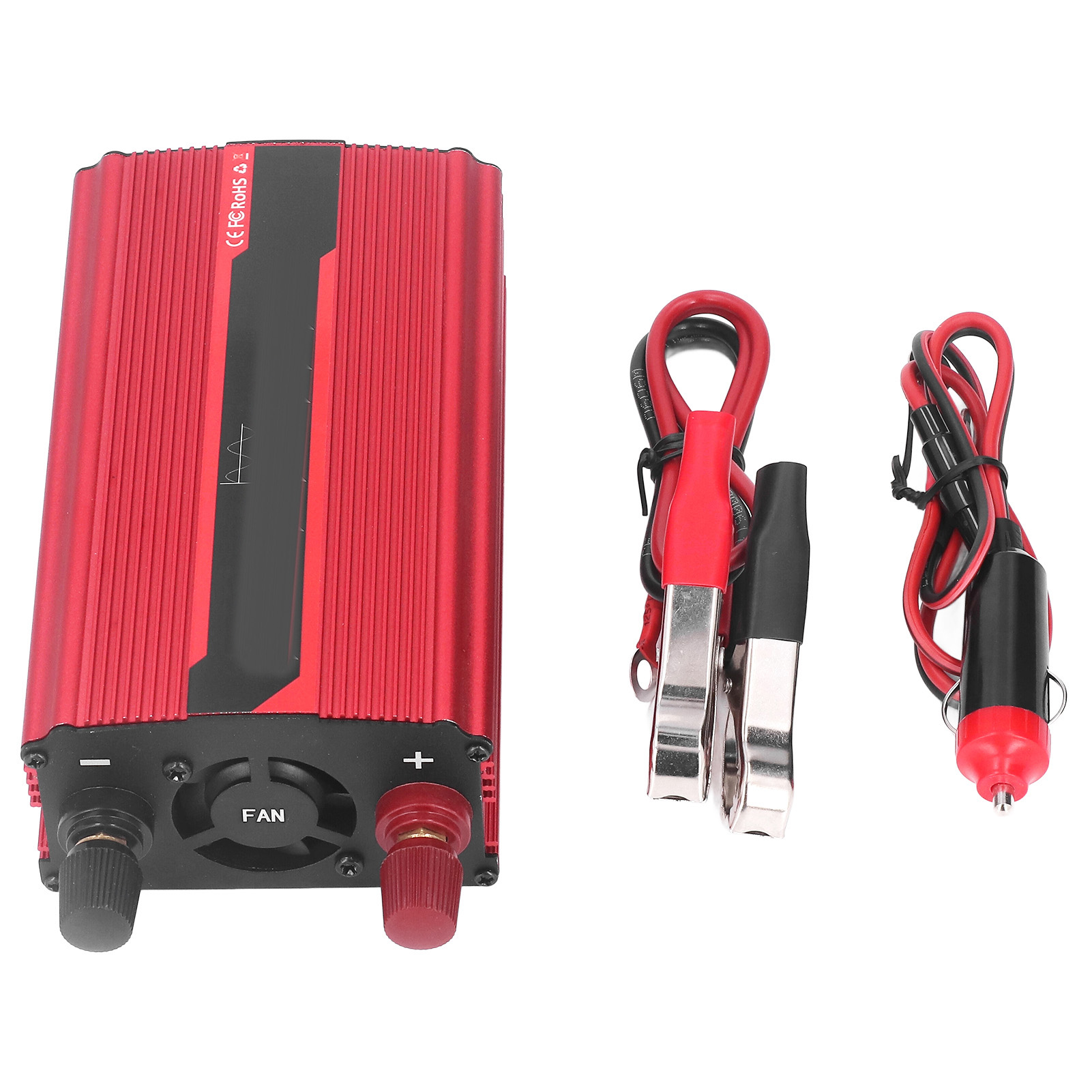 12v Dc-stromrichter, 1000w, Mit Solarschutz Für Autogeräte, Wandelt 12v Dc In 220v Ac Um.