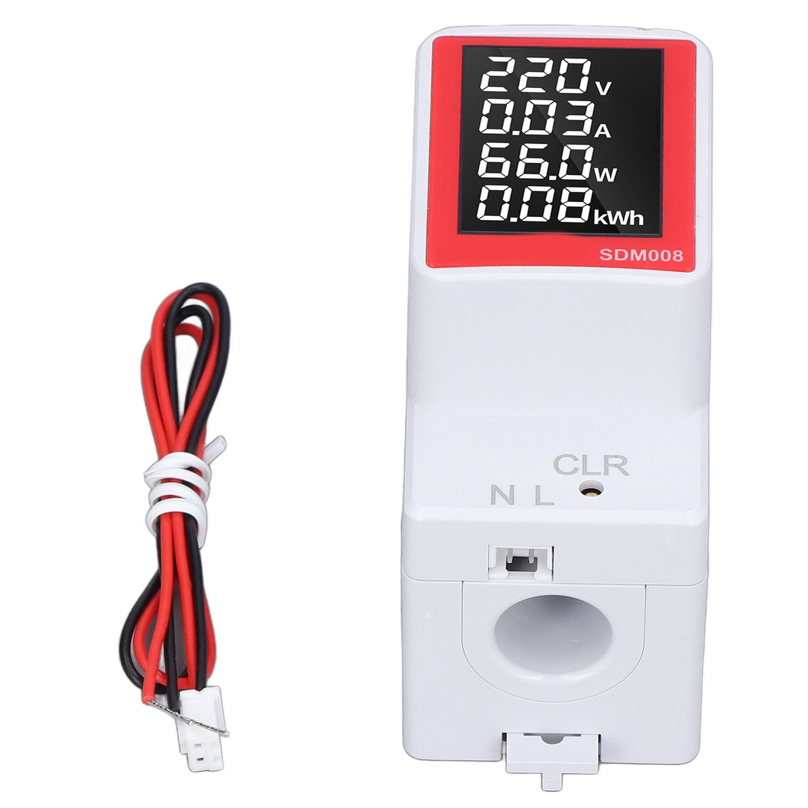 Digitales Voltmeter Mit Ac-anzeige, Schienentyp, Mit Power-reset-funktion, 50-300 V Ac, Versorgungsspannungs-reset.