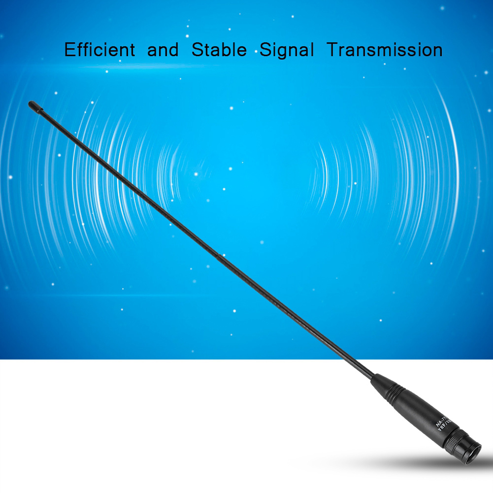 Tragbare, Flexible Dualband-antenne (144/430 Mhz) Mit 38 Cm Langem Bnc-anschluss Für Funkgeräte