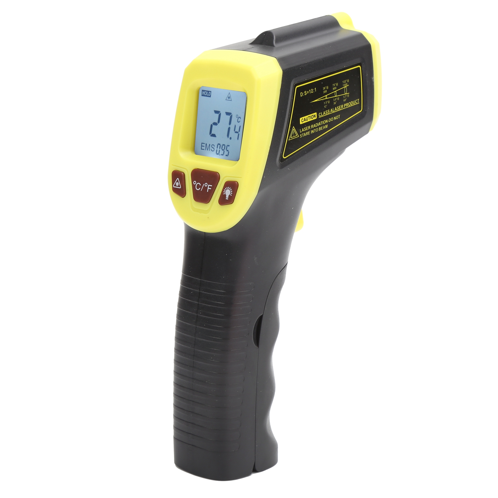 Infrarot-temperaturmessgerät Mit Lcd-bildschirm, Gm320sy Gelbes Industriethermometer