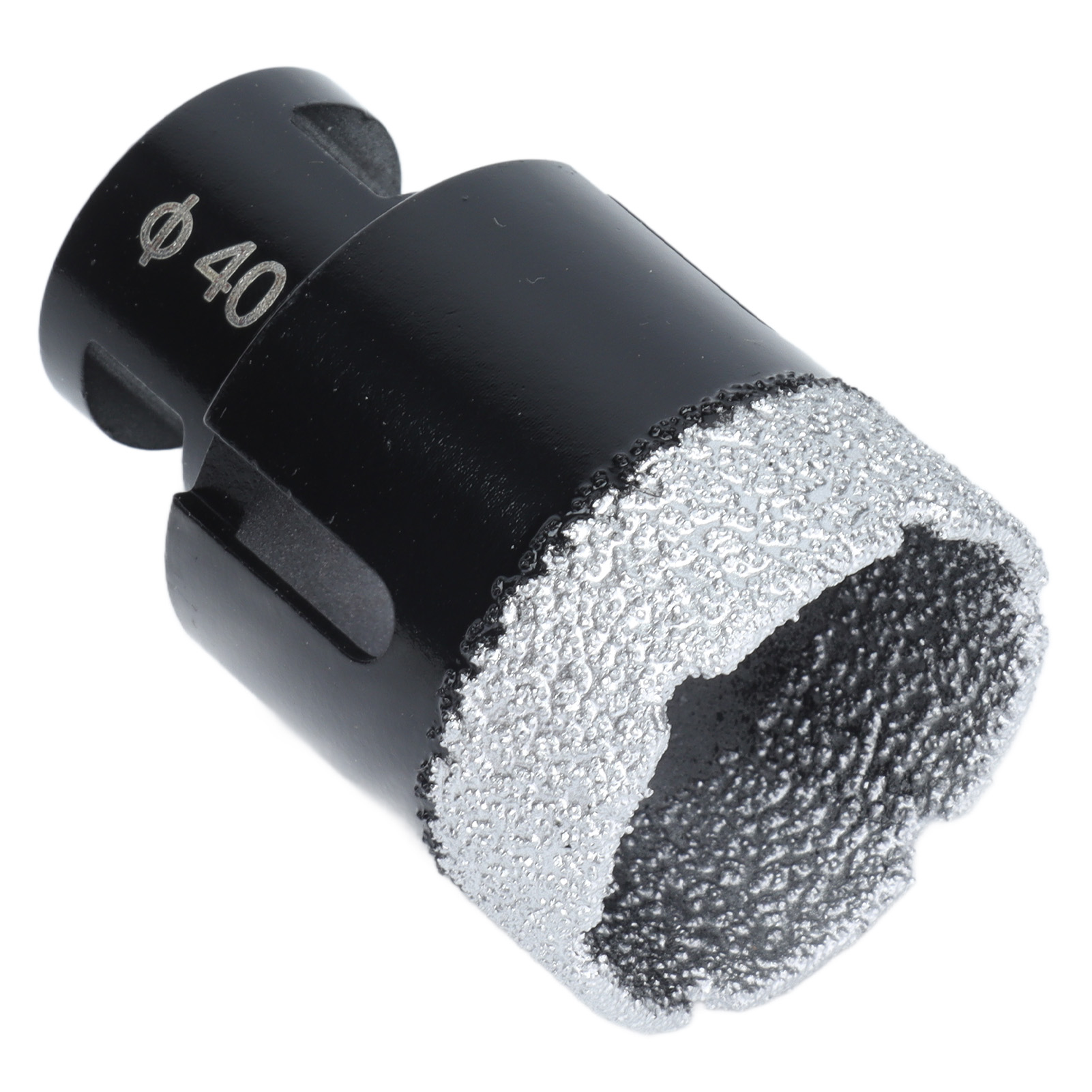 Vakuumgelöteter Diamantbohrer, Lochsäge Für Marmor M14, Schwarz, 40 Mm