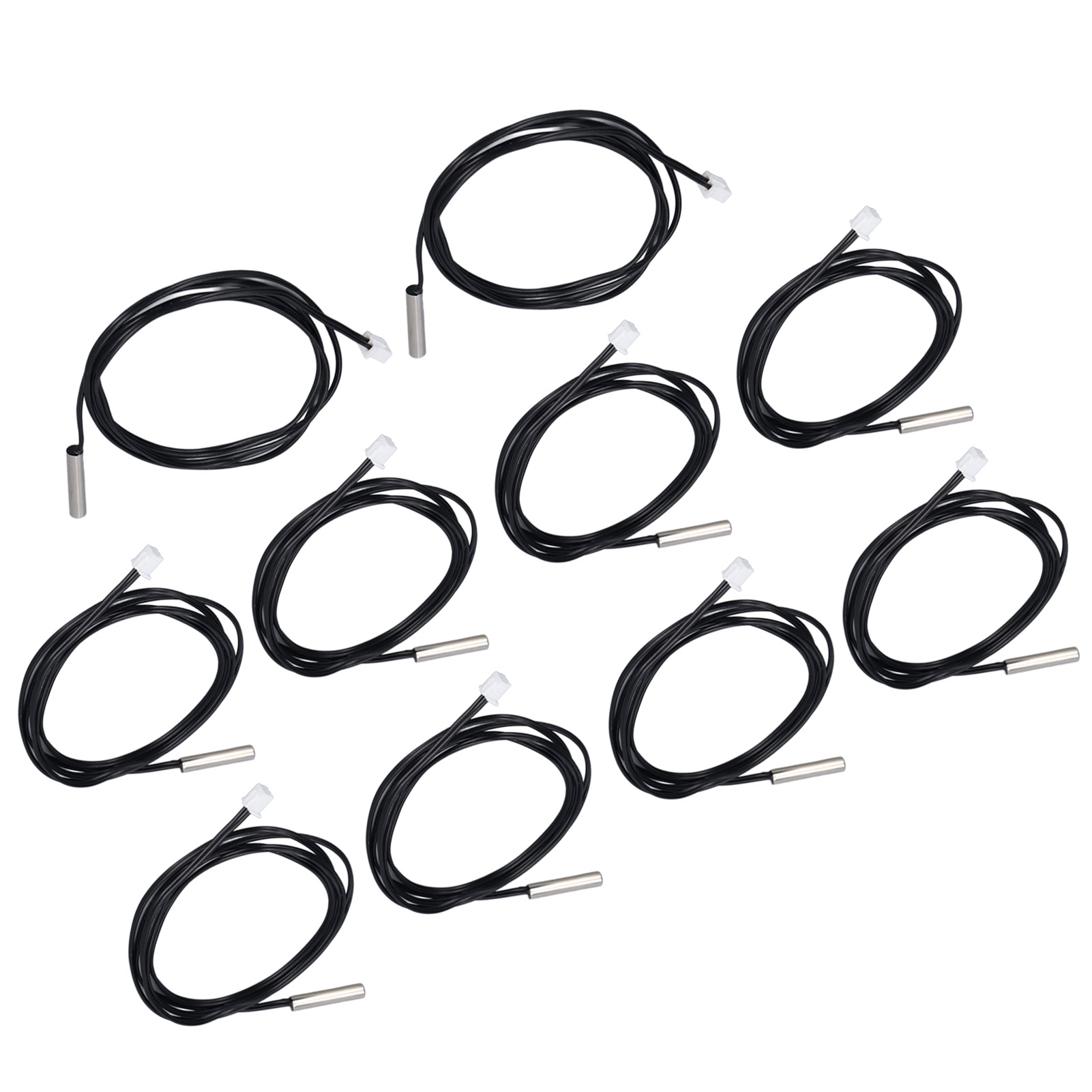 Packung Mit 10 Ntc-thermistor-temperaturfühlern, Zylindrischer Kopf 5 X 25 Mm, Zur Messung Von 15 Kω (b3950)