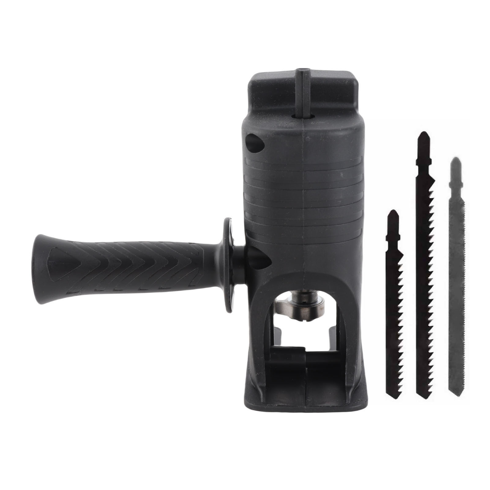 Adapter Für Bohrmaschine Zu Kettensäge, Kettensägen-umrüstkopf Mit Wasserdichtem Anschluss Und 3 Sägeblättern, Schwarz