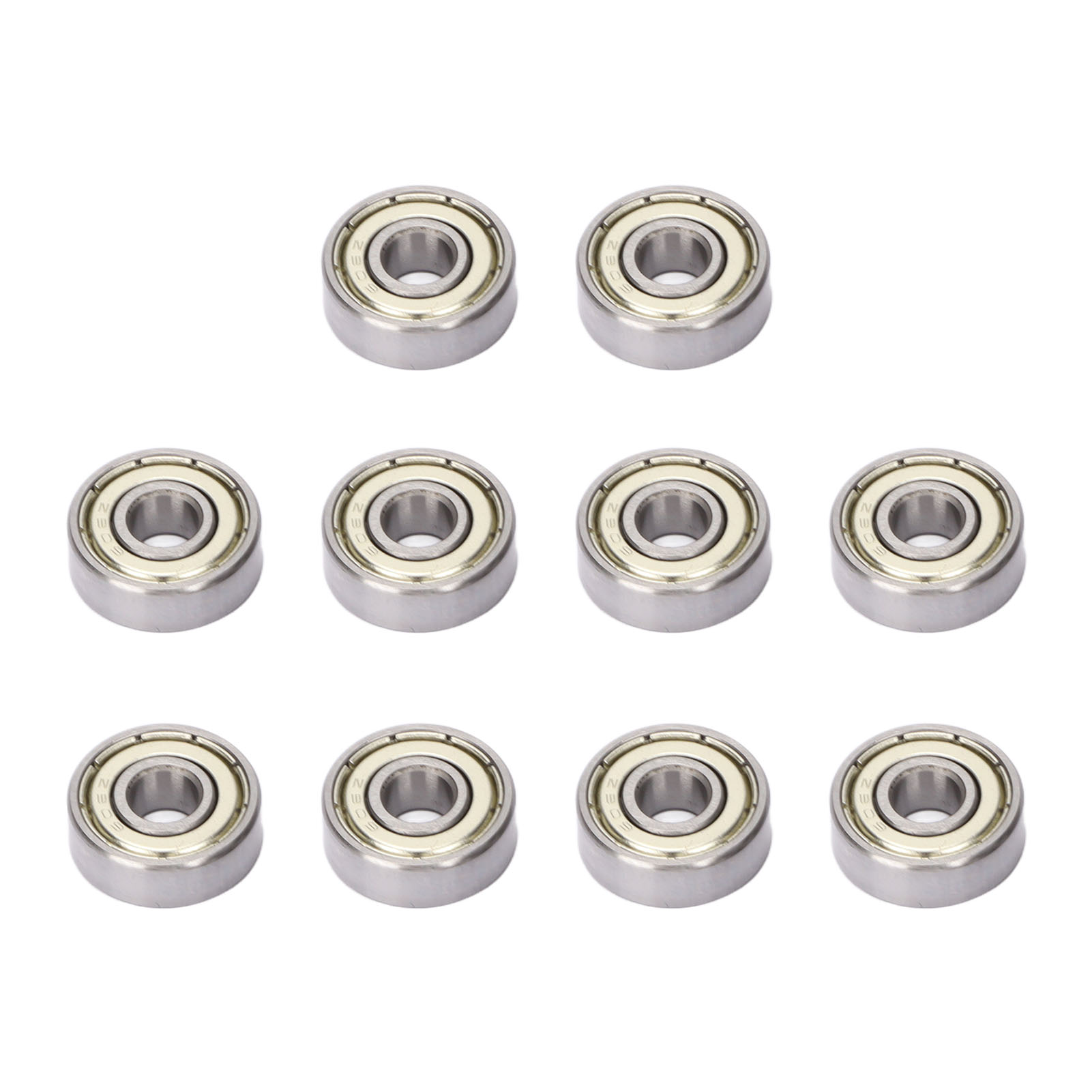 Satz Mit 10 Doppelt Abgedichteten Rillenkugellagern 6x17x6 Mm Aus Stahl Für Maschinen Und Geräte