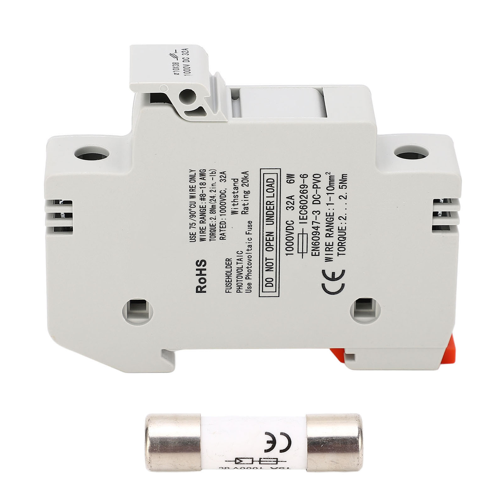 Einpunkt-sicherungsschalter 32 A 1000 V Dc Mit 10 X 38 Mm 15 A Photovoltaik-sicherung Zum Schutz
