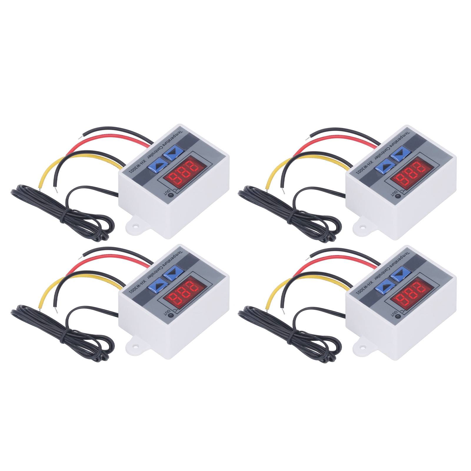 4-teiliges Digitales Led-thermostatmodul Für Heizung Und Kühlung, 12 V, 120 W