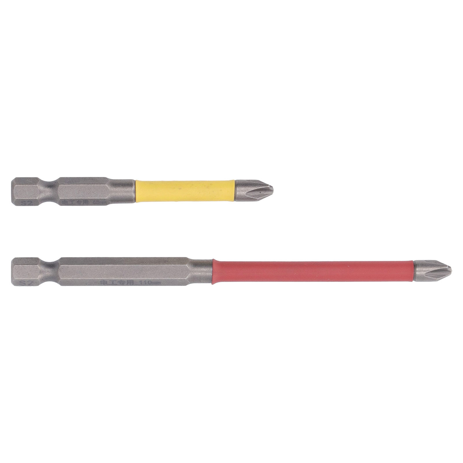Set Mit 2 Fph2-kreuzschlitzschraubendreherbits Aus Legiertem Stahl Mit Sechskantschaft Für Reparatur- Und Wartungsarbeiten